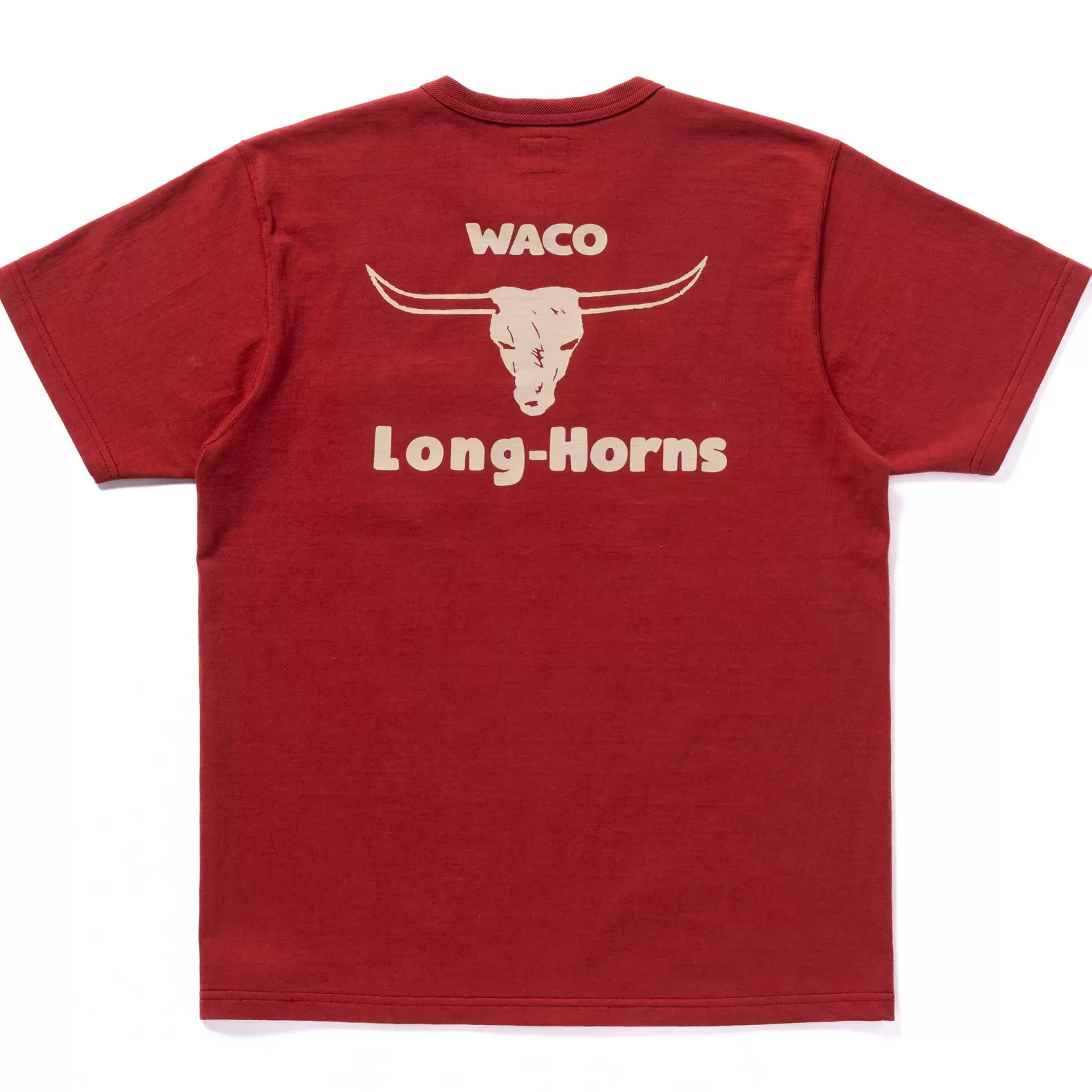 T-shirts<The Real McCoy's JOE MCCOY TEE / WACO LONG-HORNS CHERRY