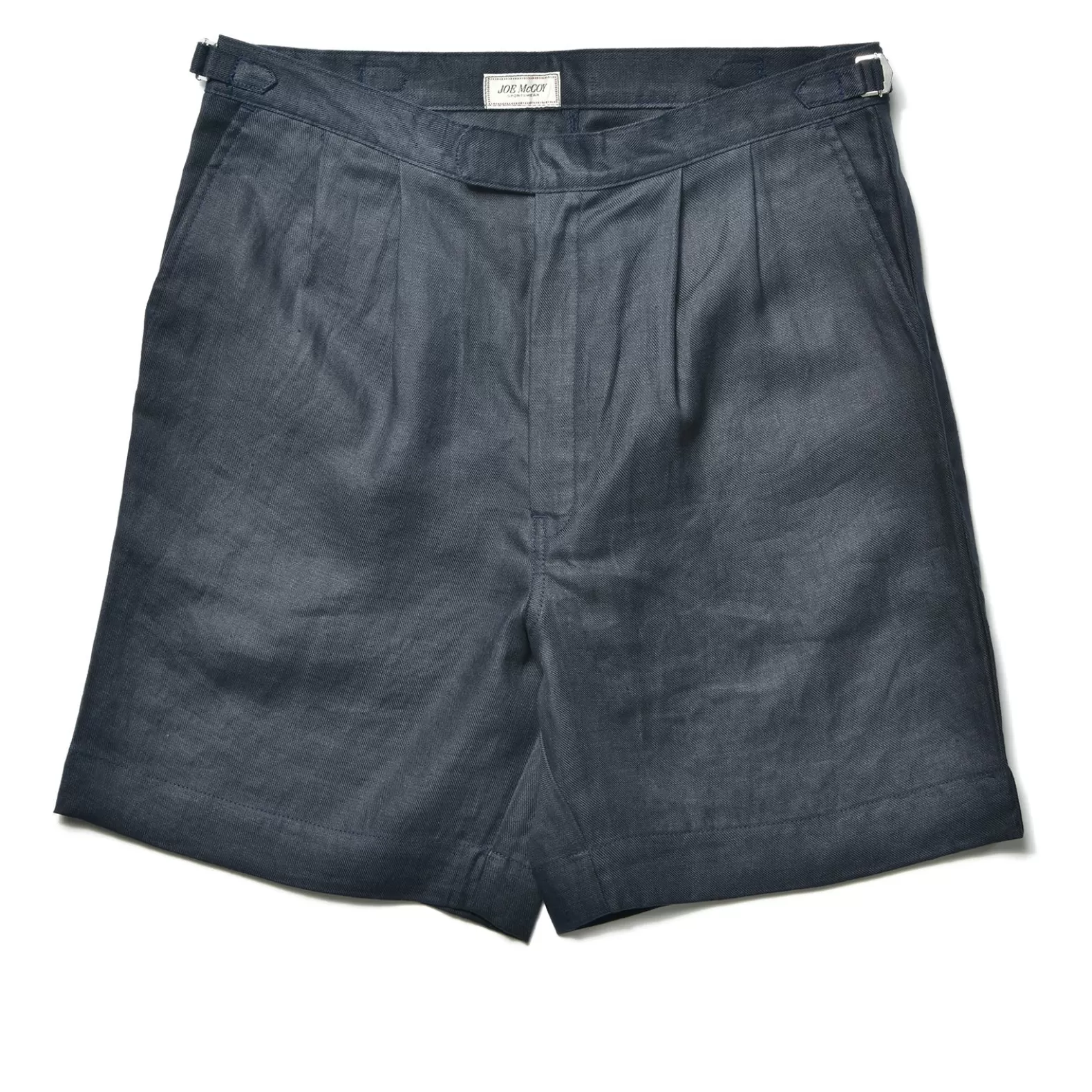 Shorts<The Real McCoy's LINEN PLEATED SHORT PANTS NAVY