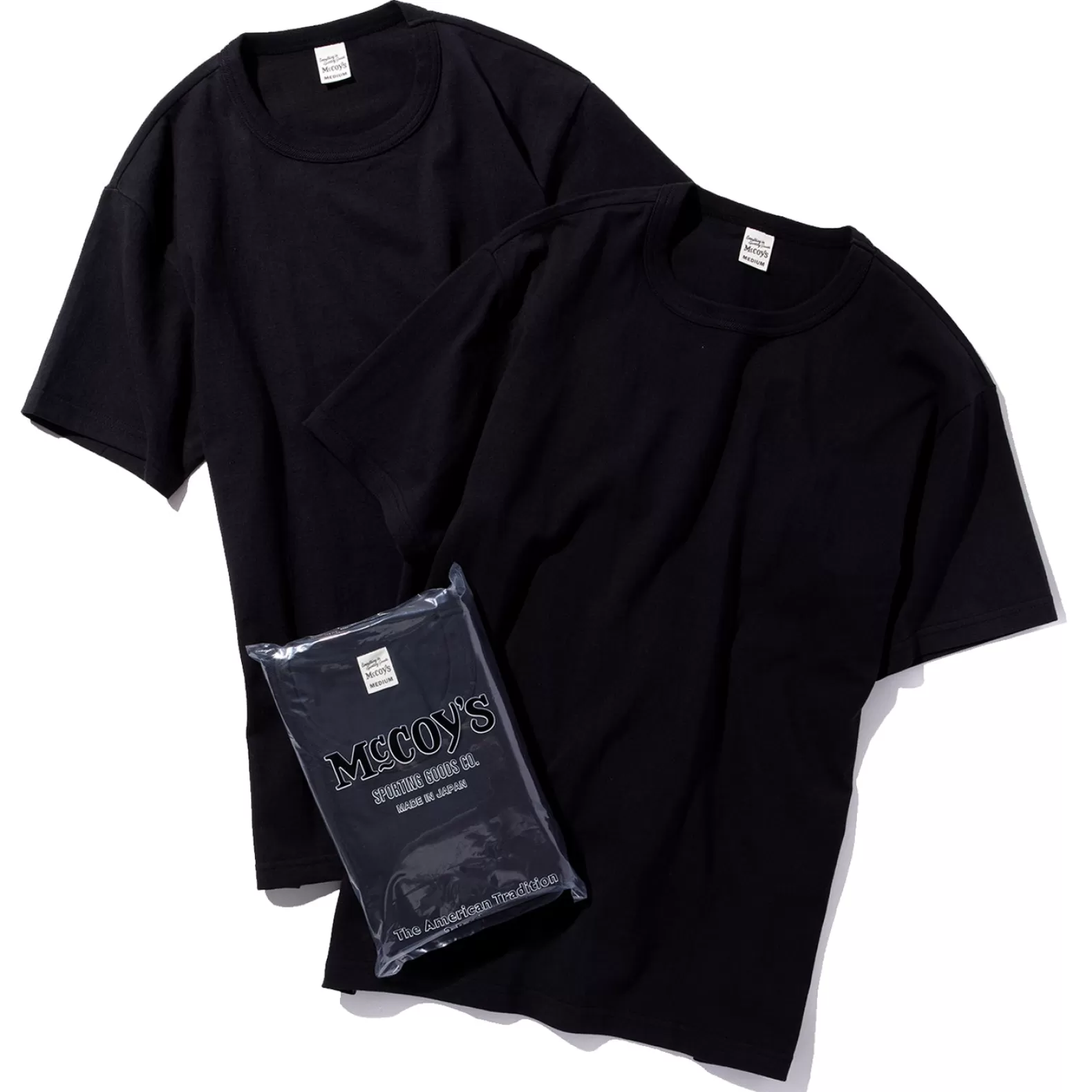 T-shirts<The Real McCoy's McCOY'S 2pcs PACK TEE Black