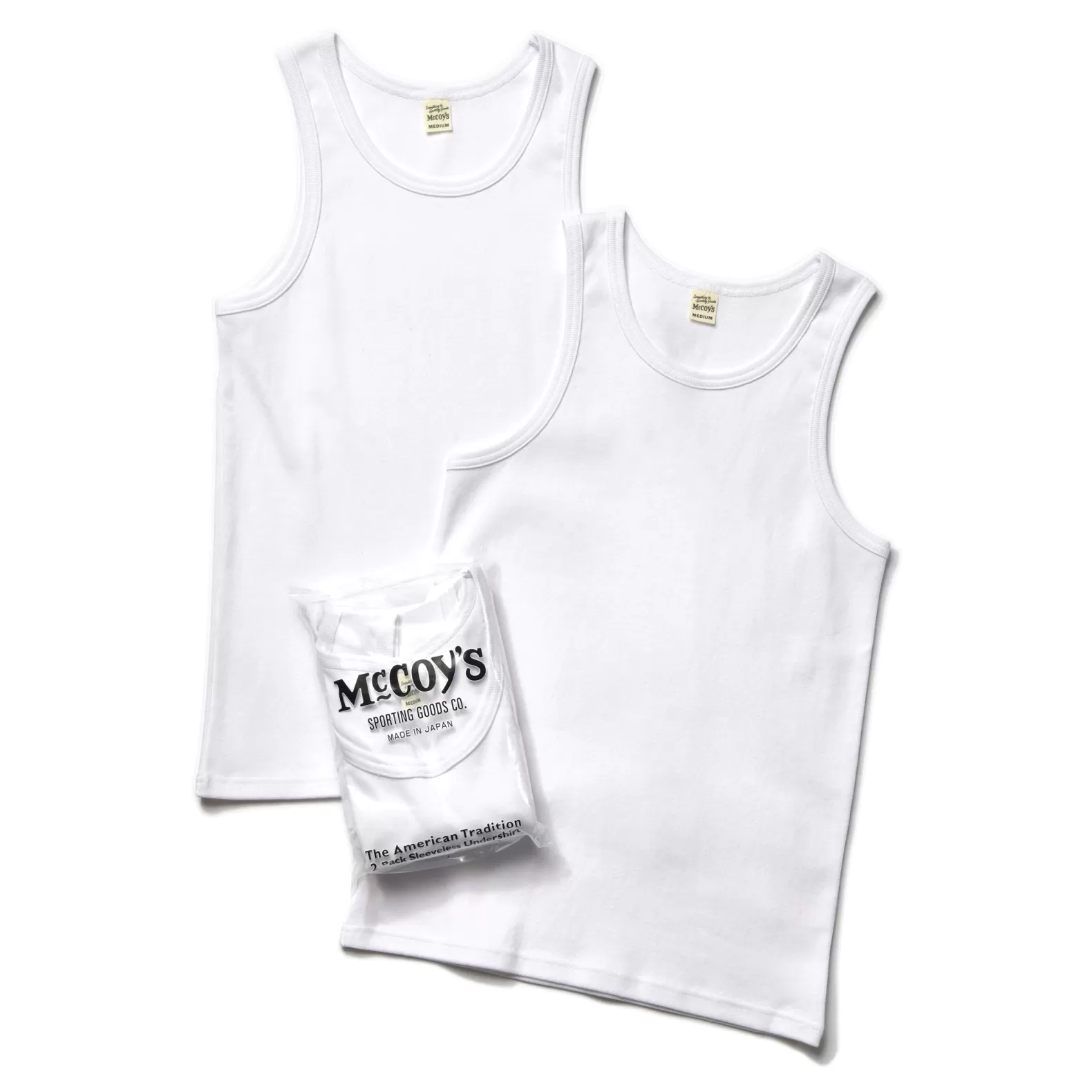 T-shirts<The Real McCoy's McCOY'S 2pcs PACK UNDERSHIRT WHITE