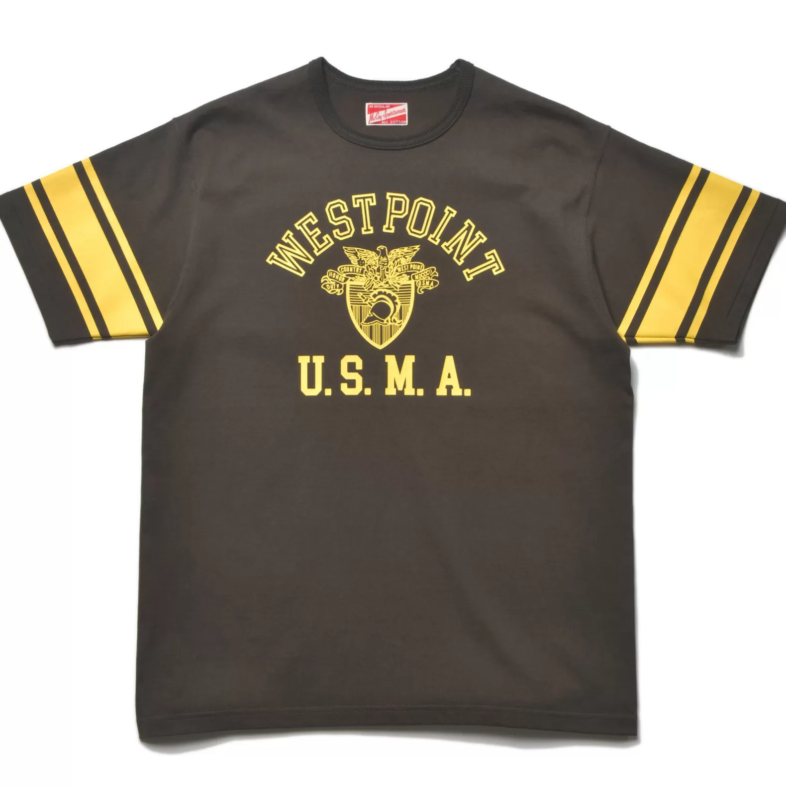 T-shirts<The Real McCoy's MILITARY ATHLETIC TEE / WEST POINT CHARCOAL