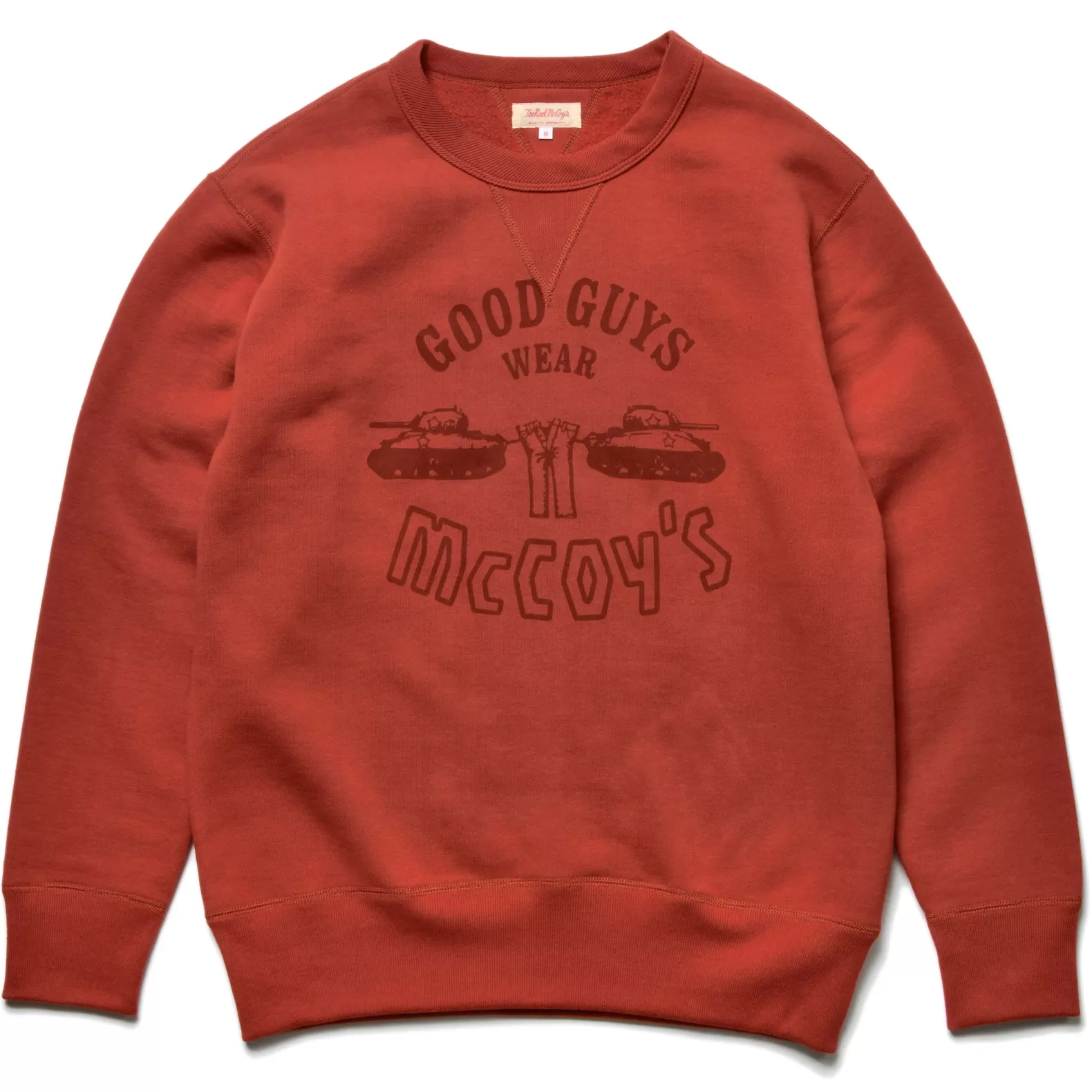 Sweatshirts<The Real McCoy's MILITARY PRINT SWEATSHIRT / GOOD GUYS WEAR MCCOY'S CHERRY