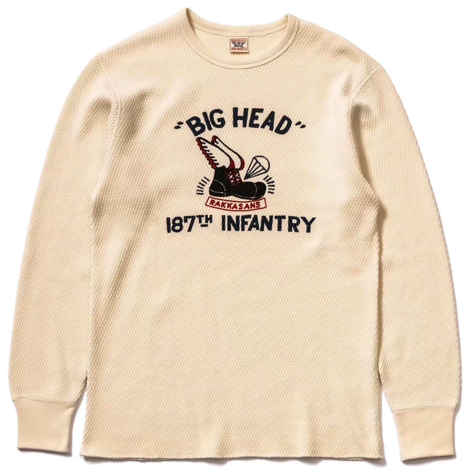 Thermal Shirts<The Real McCoy's MILITARY PRINT THERMAL / BIG HEAD MILK