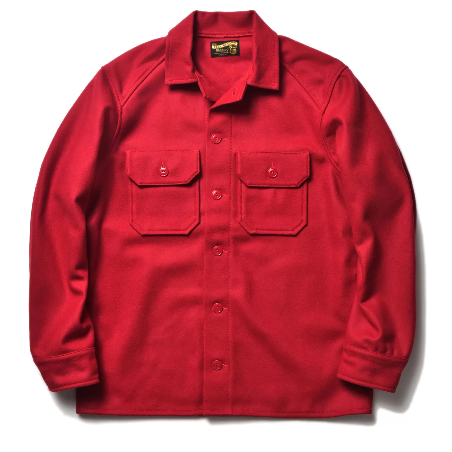 Shirts<The Real McCoy's MILITARY SOUVENIR WOOL SHIRT RED