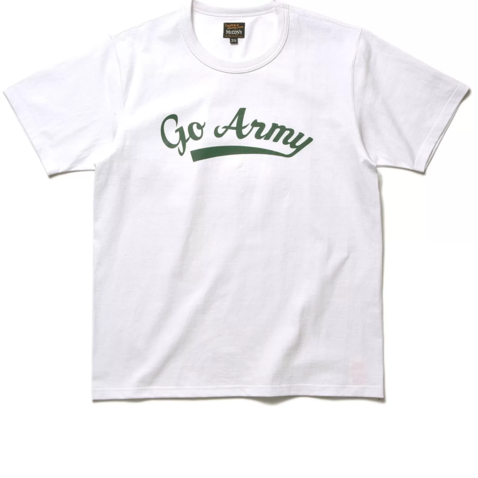 T-shirts<The Real McCoy's MILITARY TEE / GO ARMY WHITE