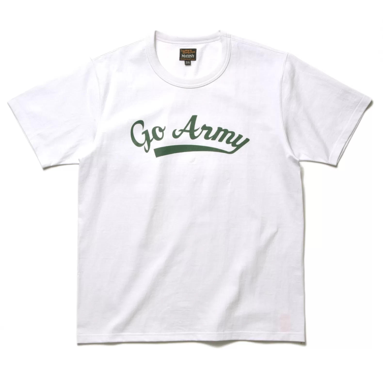 T-shirts<The Real McCoy's MILITARY TEE / GO ARMY WHITE