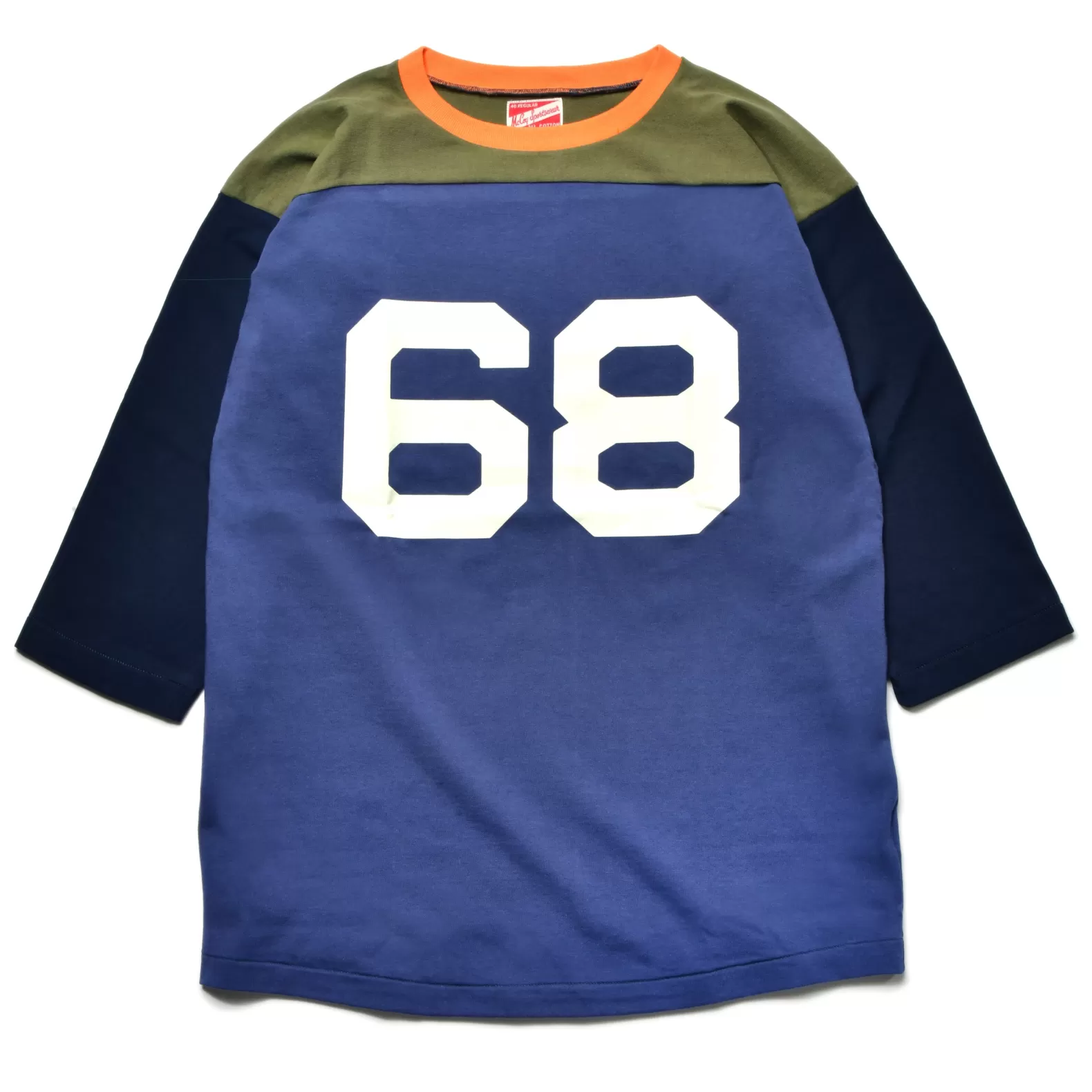 T-shirts<The Real McCoy's MULTI-TONE FOOTBALL TEE / 68 TRI-COLOR