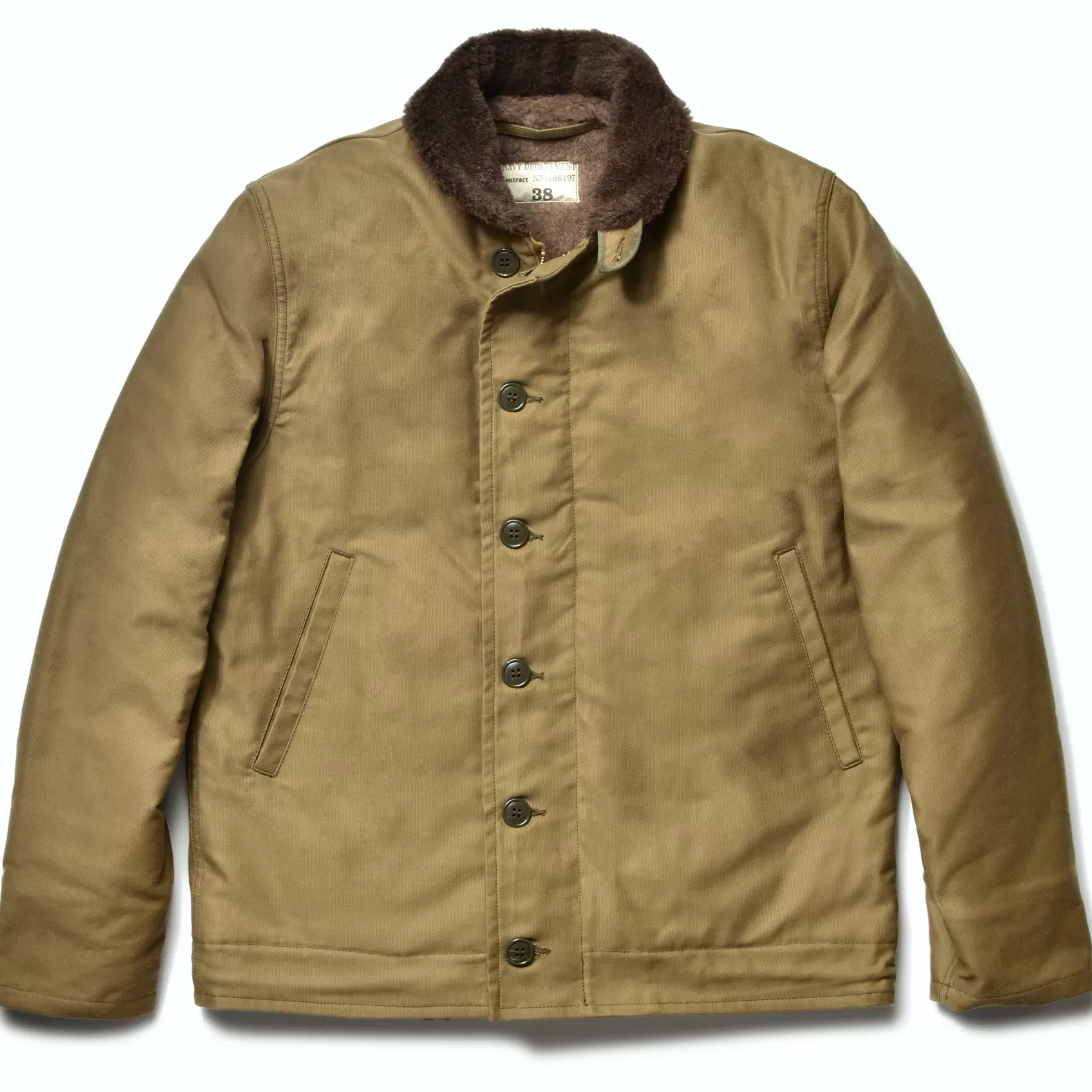 Military<The Real McCoy's N-1 DECK JACKET KHAKI