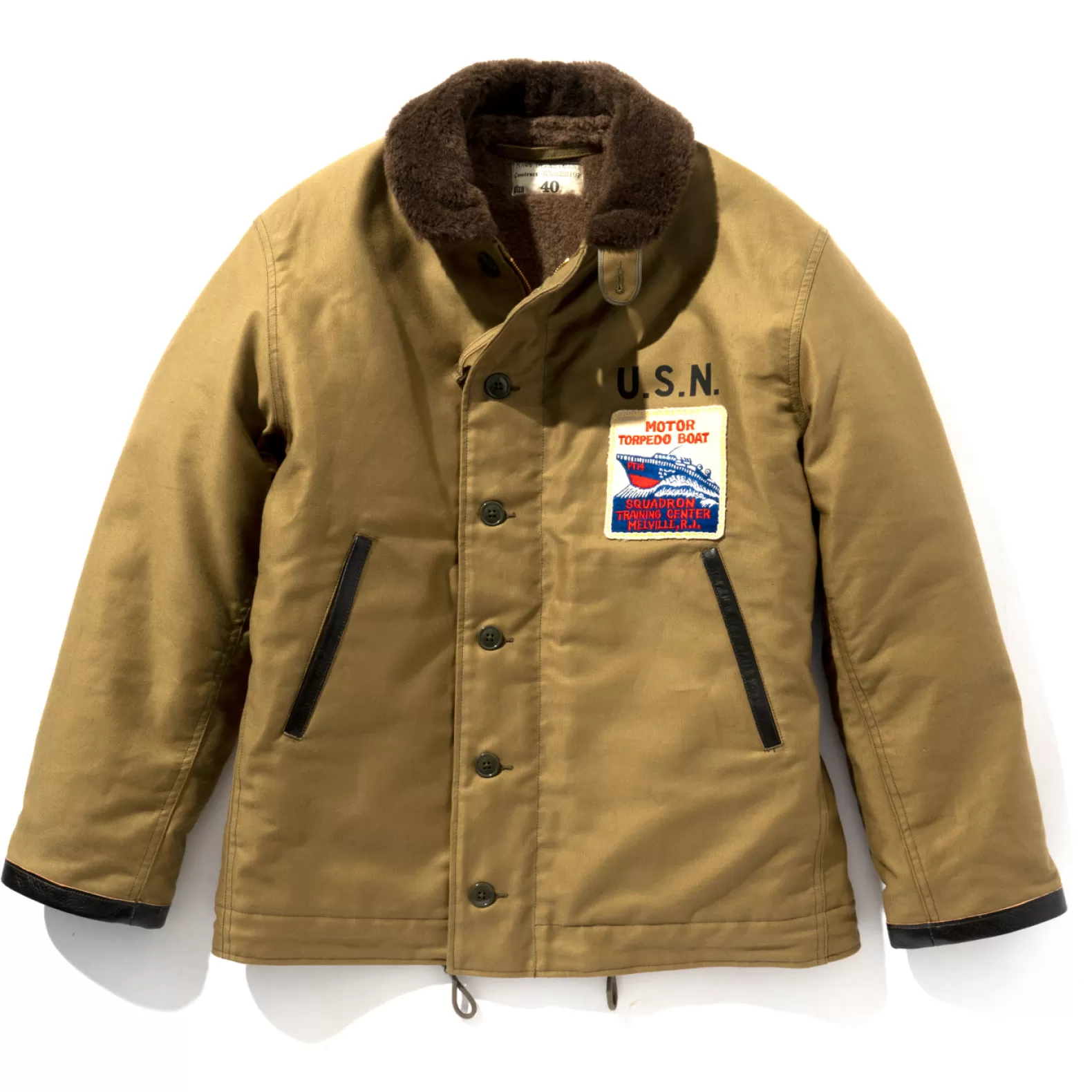 Military<The Real McCoy's N-1 DECK JACKET / PT29 KHAKI