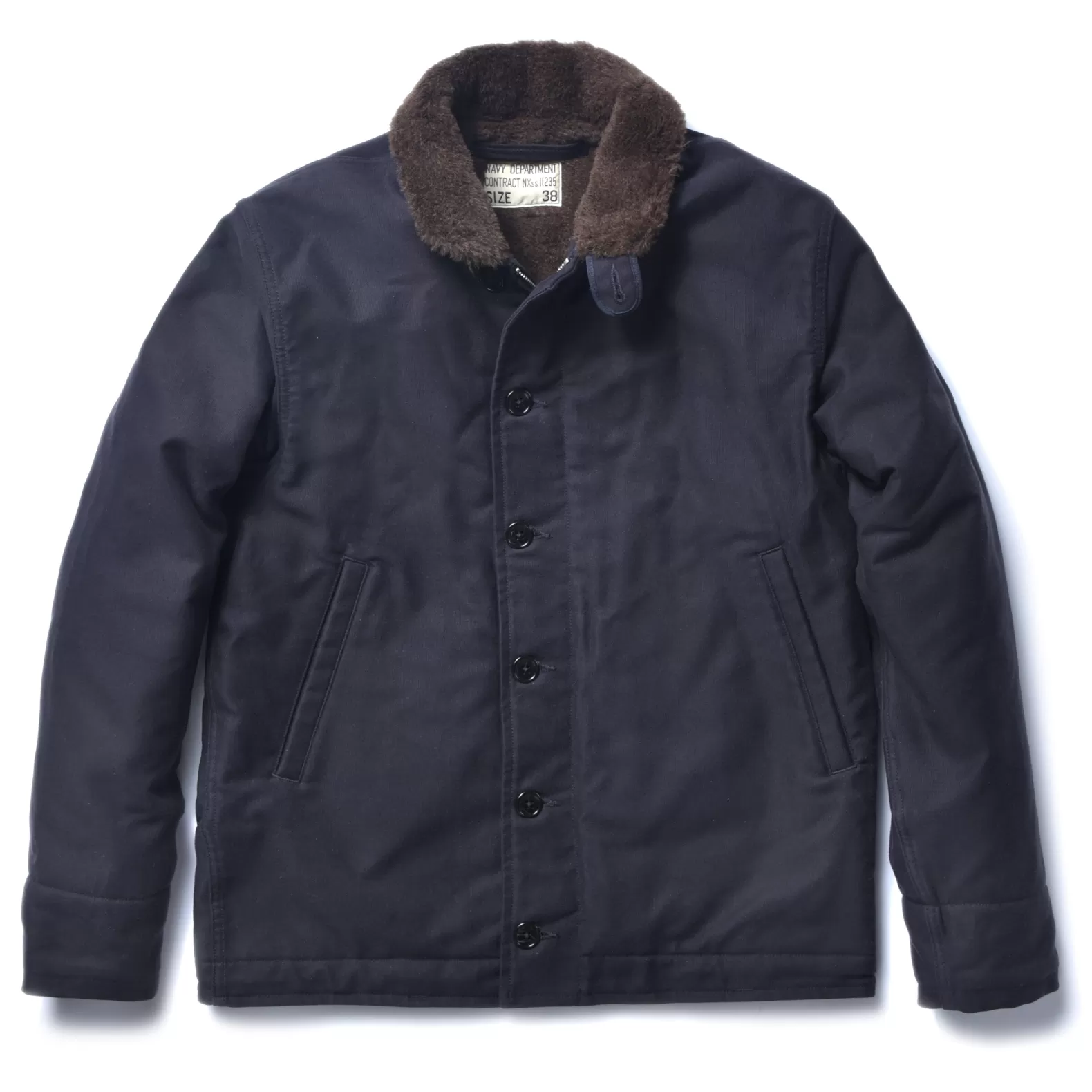 Military<The Real McCoy's N-1 DECK JACKET / STENCIL NAVY