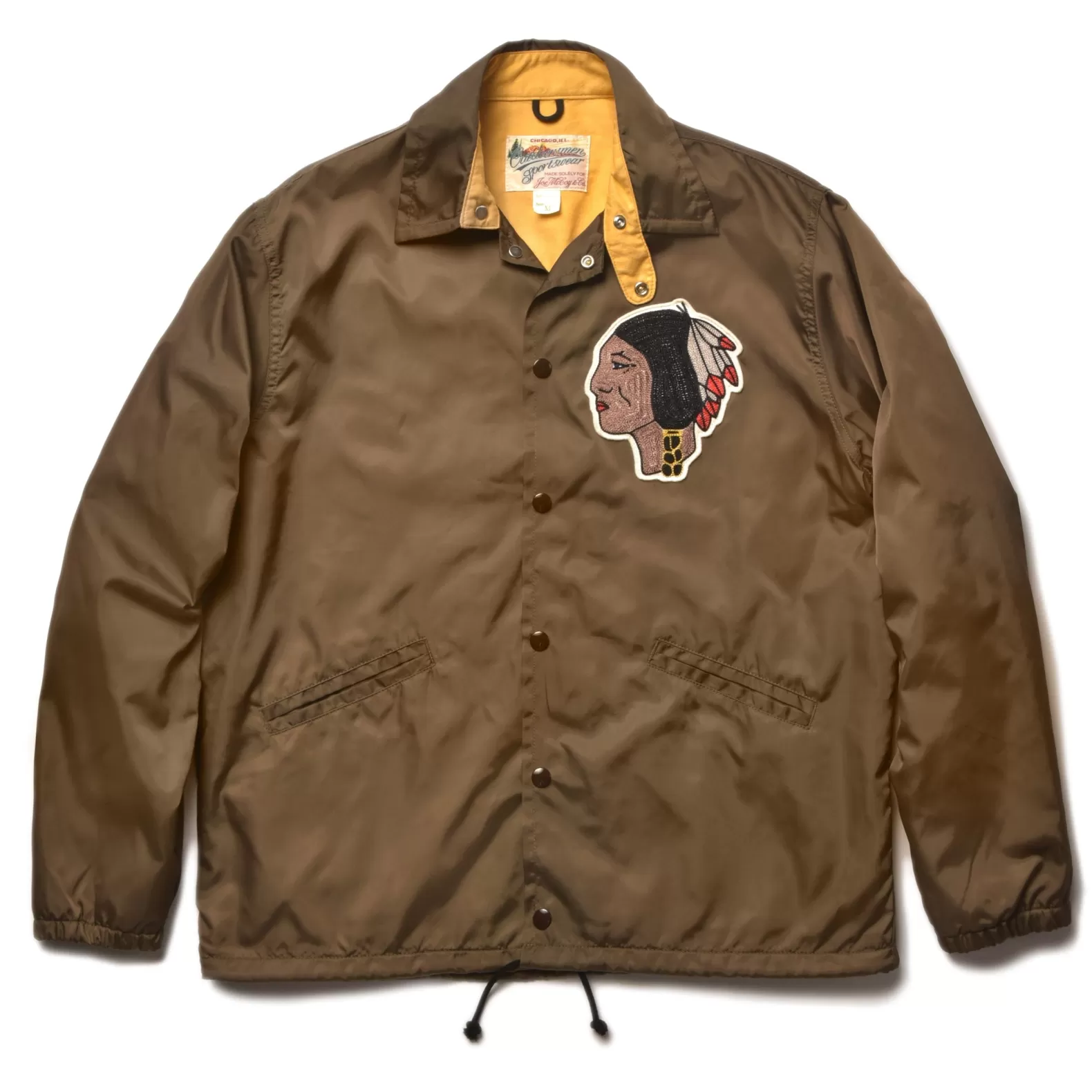 Recreation<The Real McCoy's NYLON COACH JACKET / INDIAN BROWN