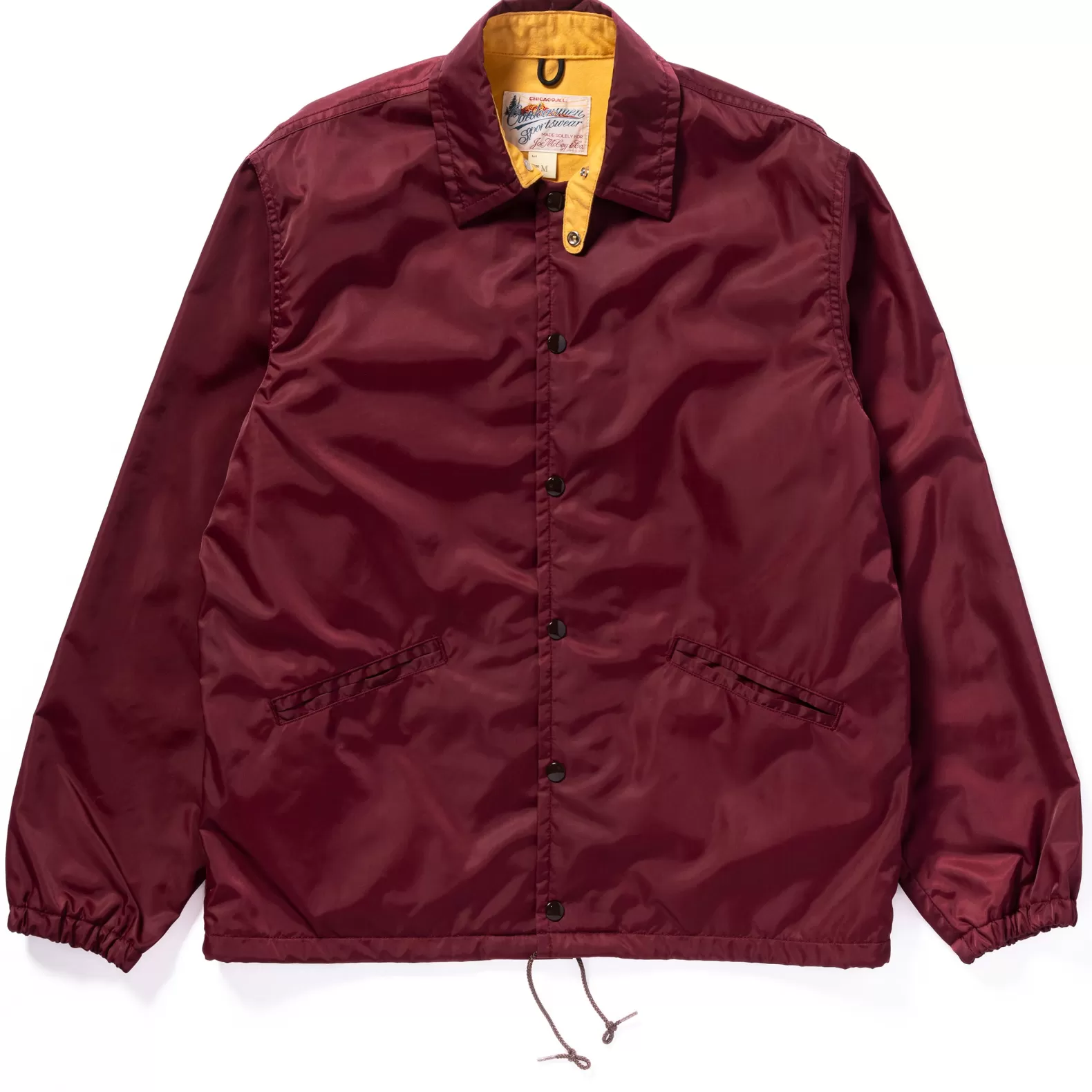 Recreation<The Real McCoy's NYLON COTTON LINED COACH JACKET BURGUNDY