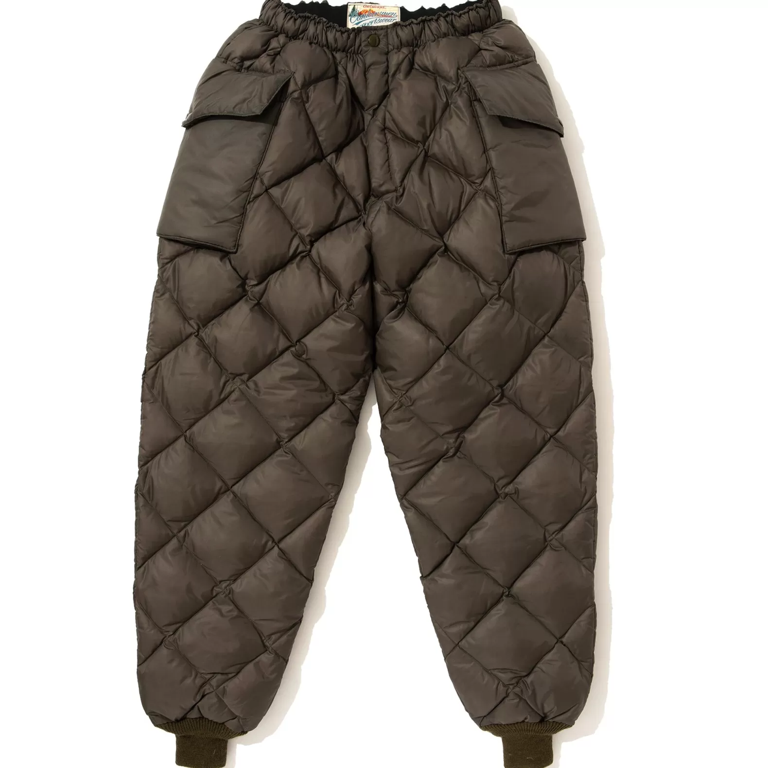 Pants<The Real McCoy's NYLON QUILTED DOWN TROUSERS OLIVE