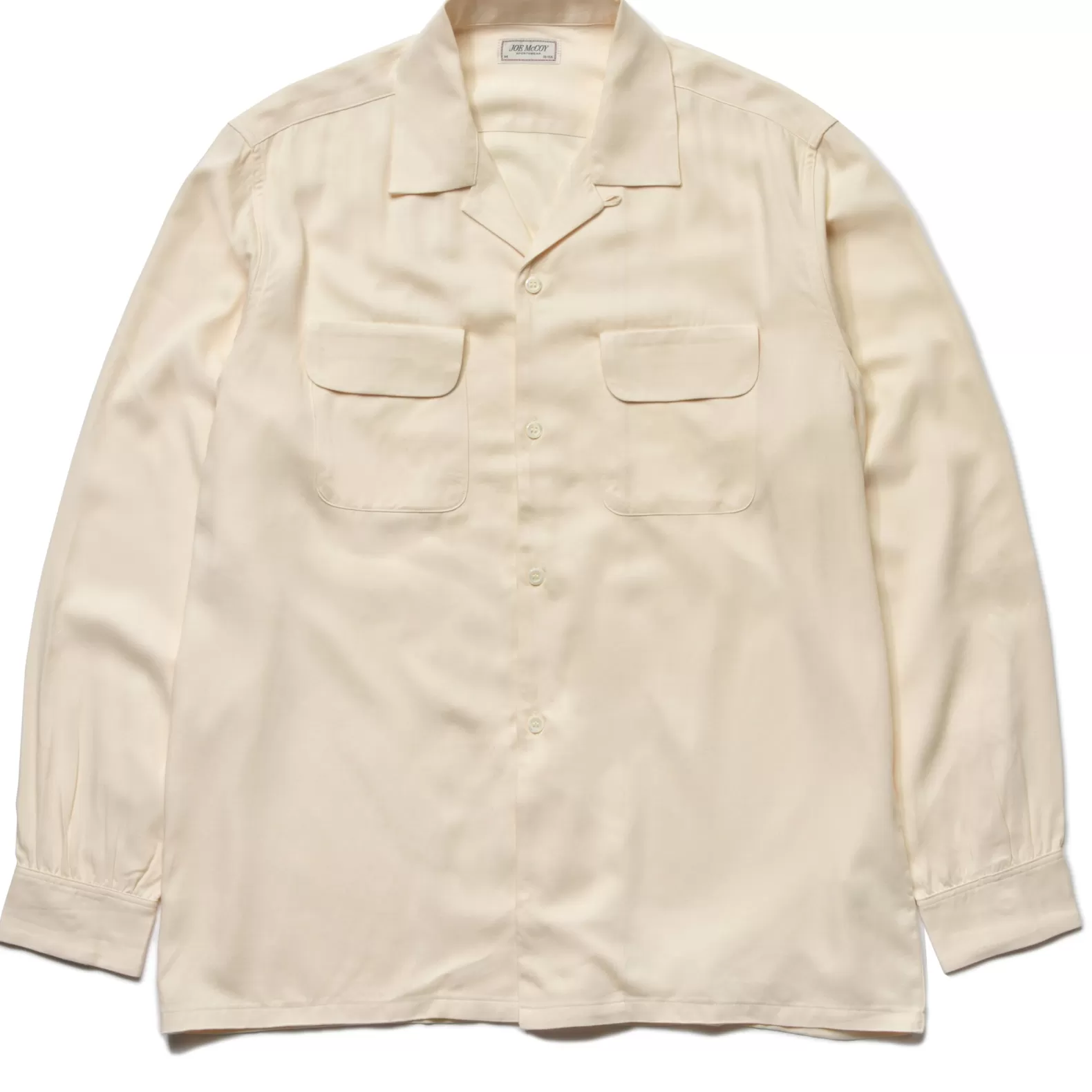 Shirts<The Real McCoy's OPEN COLLAR RAYON SHIRT (SS22) ECRU