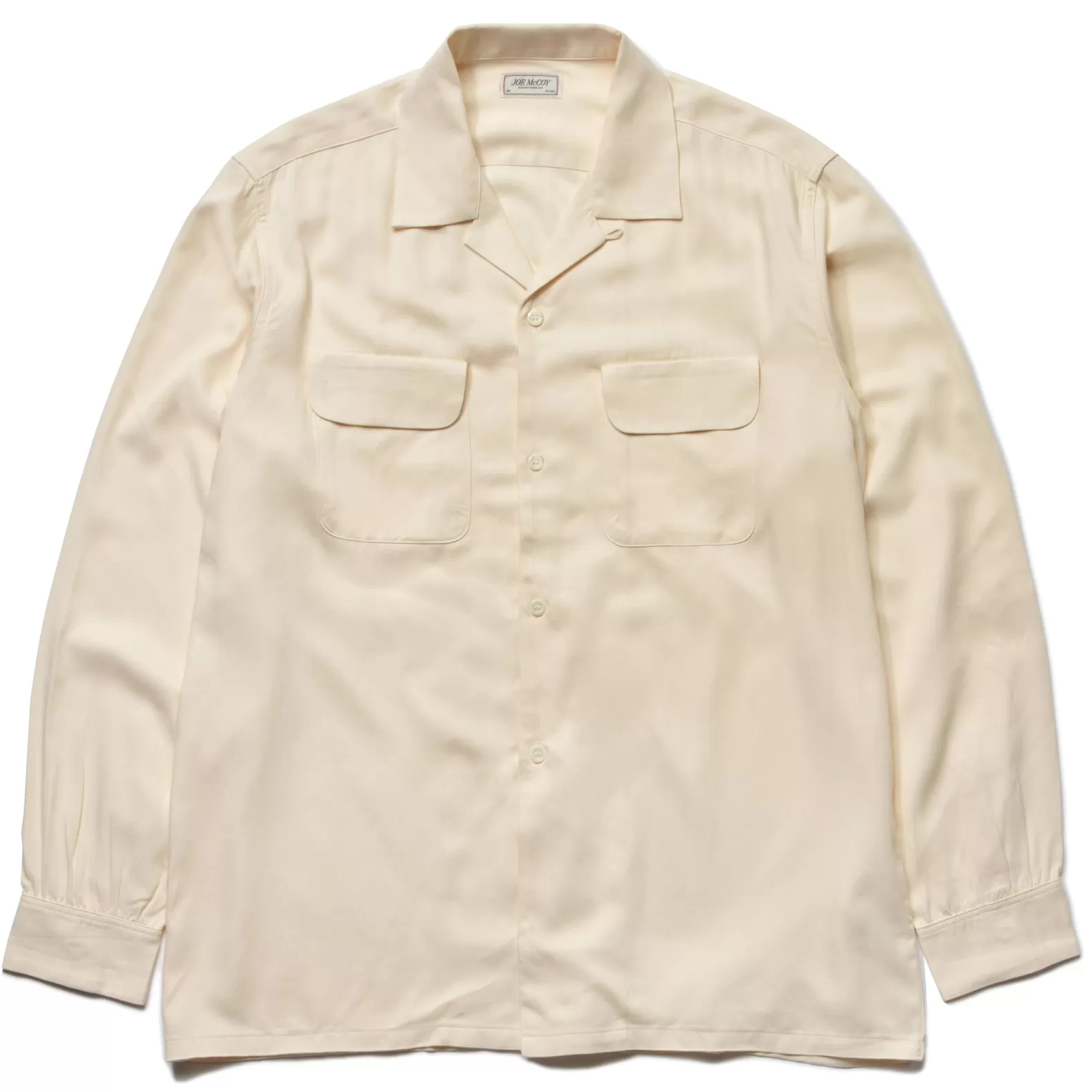 Shirts<The Real McCoy's OPEN COLLAR RAYON SHIRT (SS22) ECRU