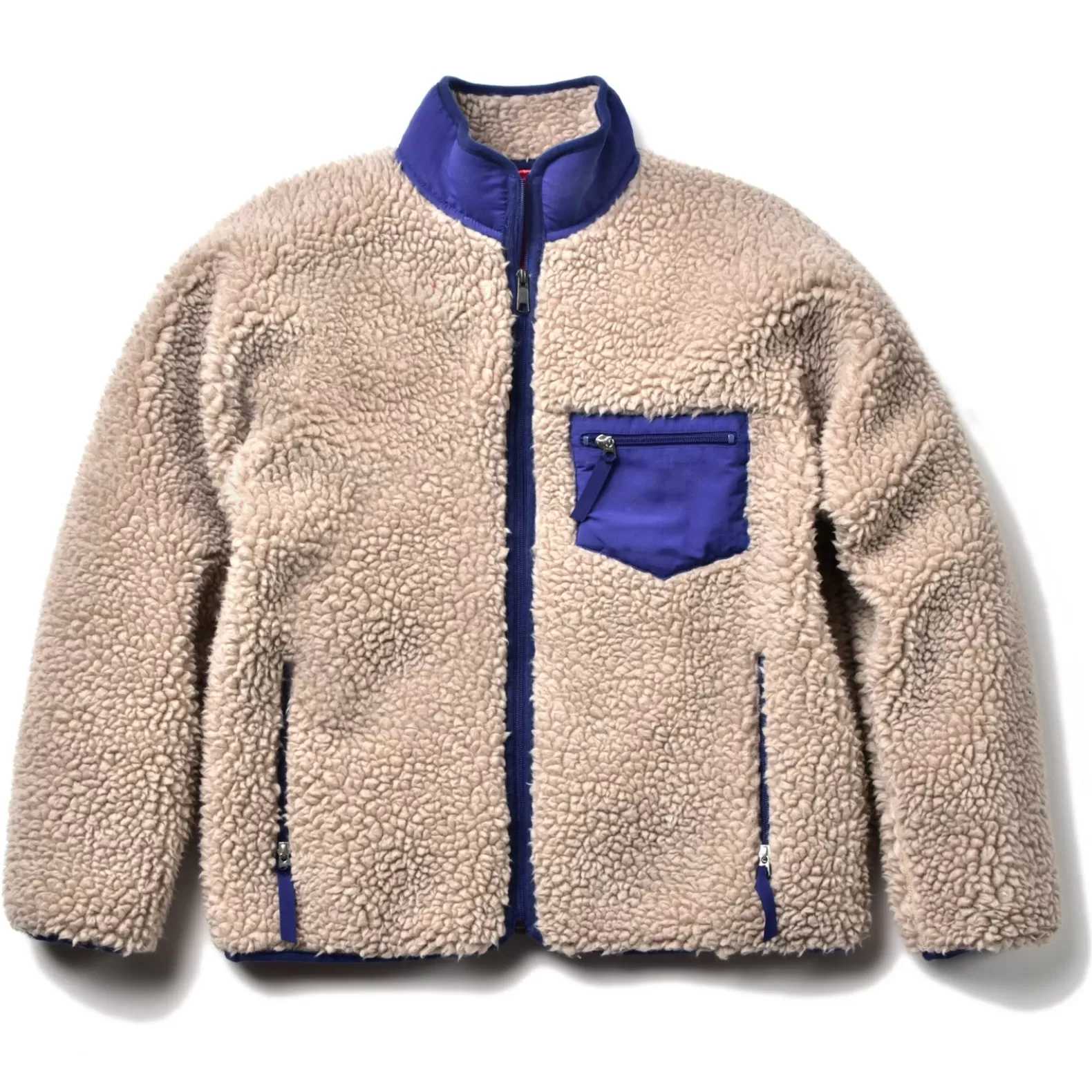 Recreation | Fleece<The Real McCoy's OUTDOOR WOOL PILE JACKET ECRU