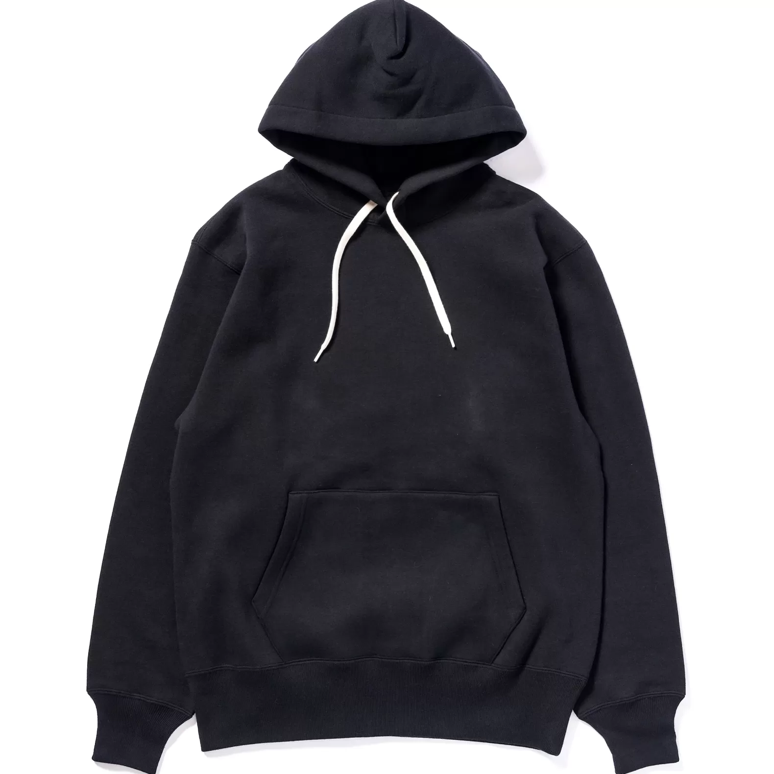 Sweatshirts<The Real McCoy's 10 OZ. LOOPWHEEL HOODED SWEATSHIRT BLACK