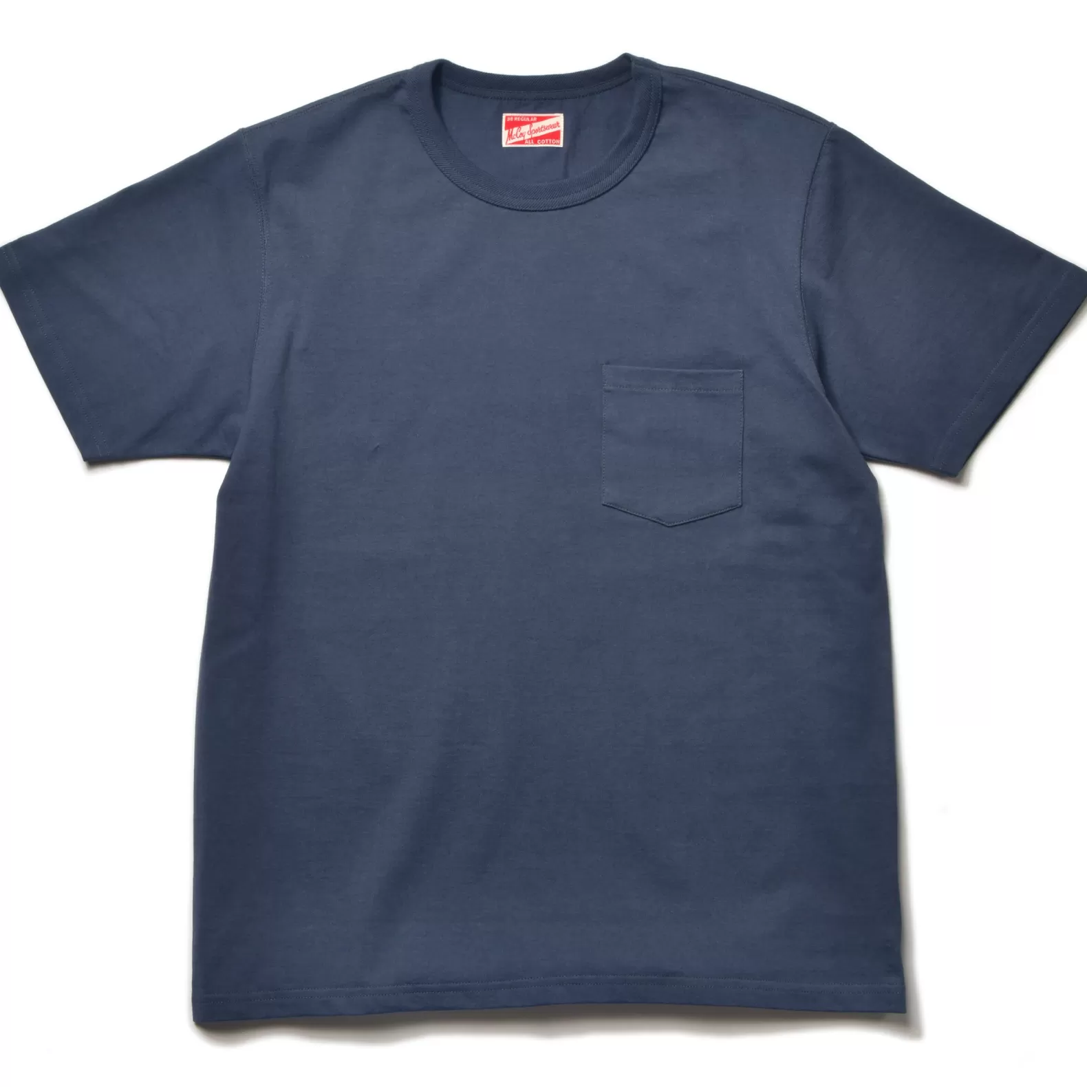 T-shirts<The Real McCoy's POCKET TEE MARINEBLUE