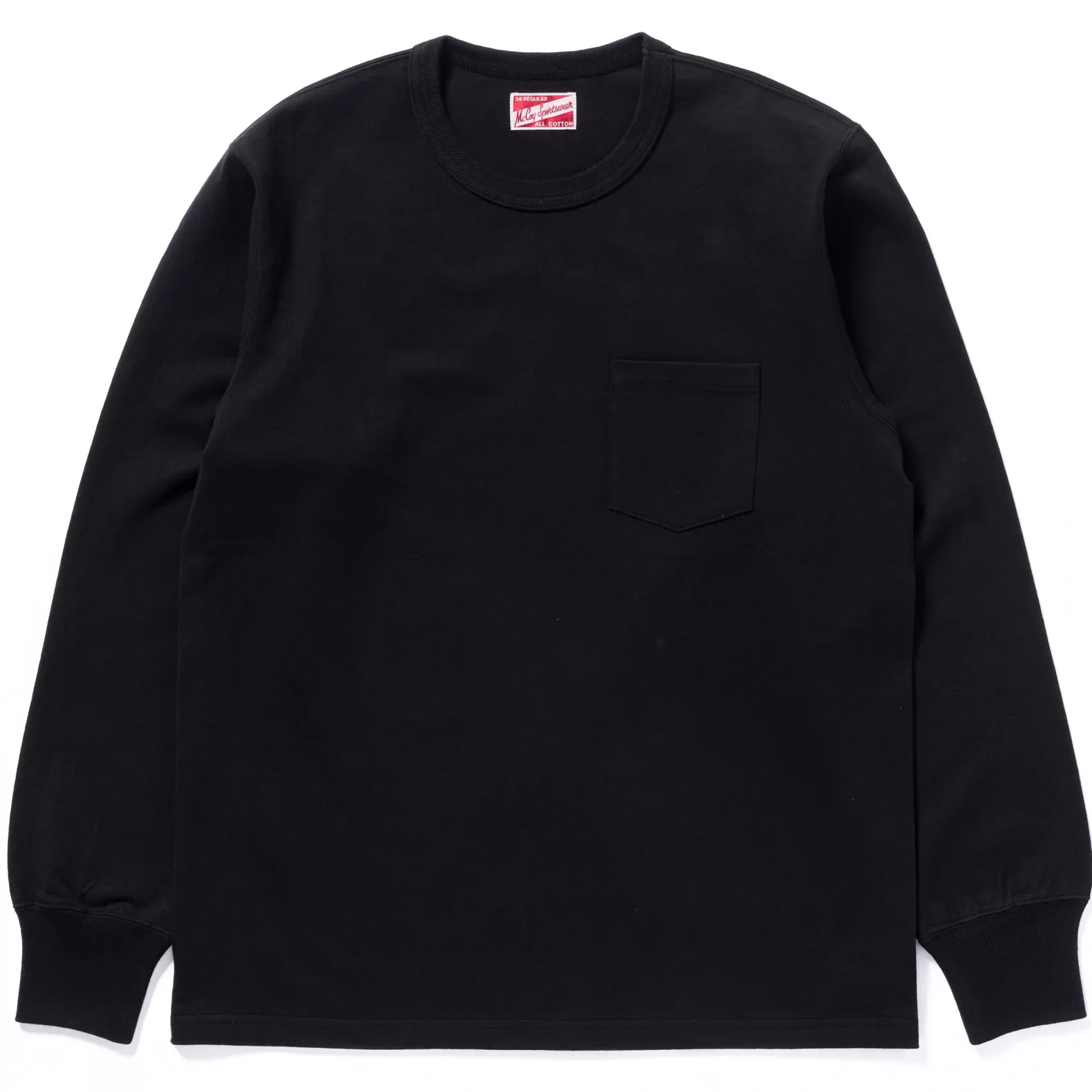 T-shirts<The Real McCoy's POCKET TEE L/S BLACK