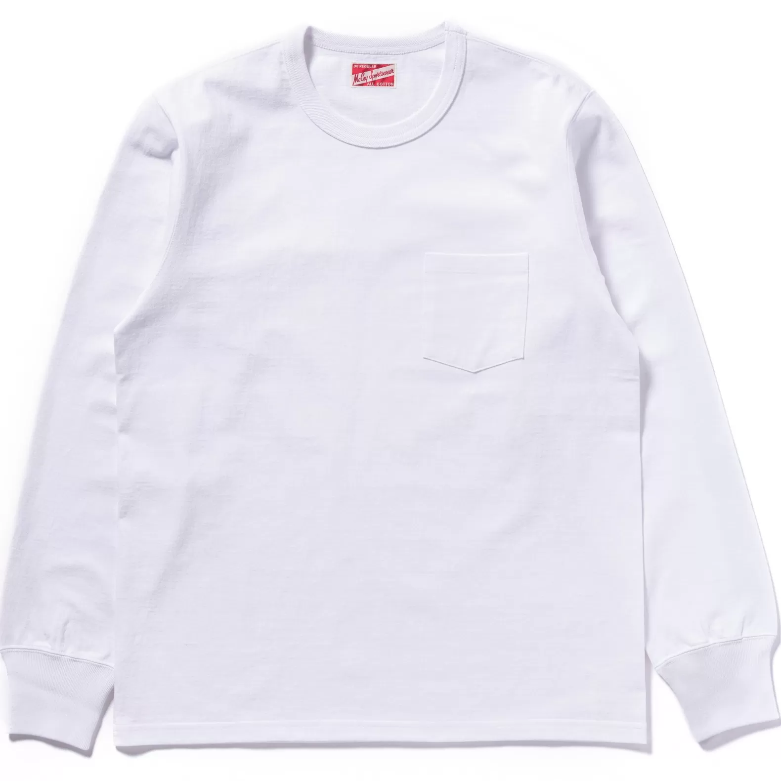 T-shirts<The Real McCoy's POCKET TEE L/S WHITE