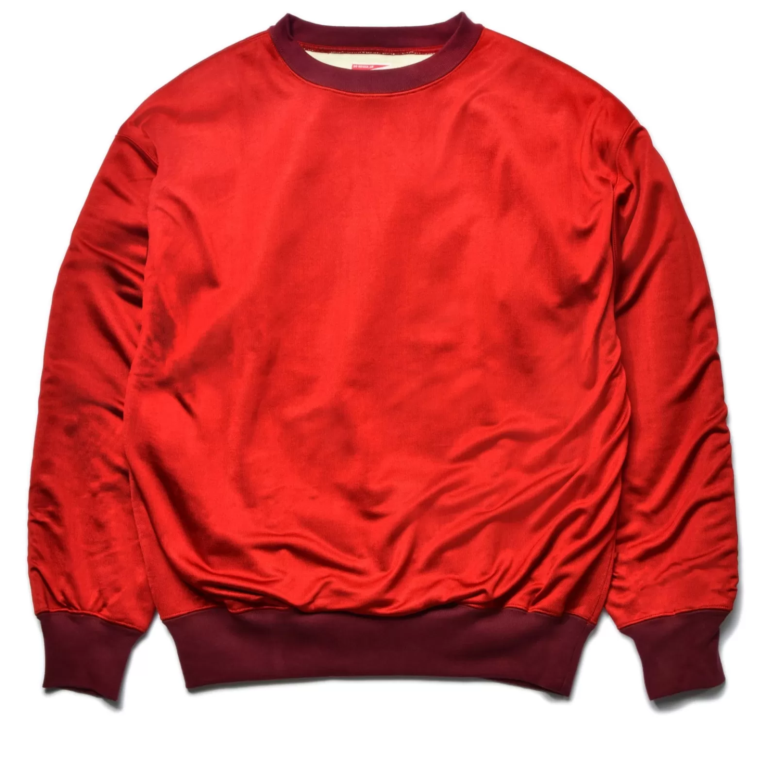 Sweatshirts | T-shirts<The Real McCoy's RAYON ATHLETIC JERSEY RED