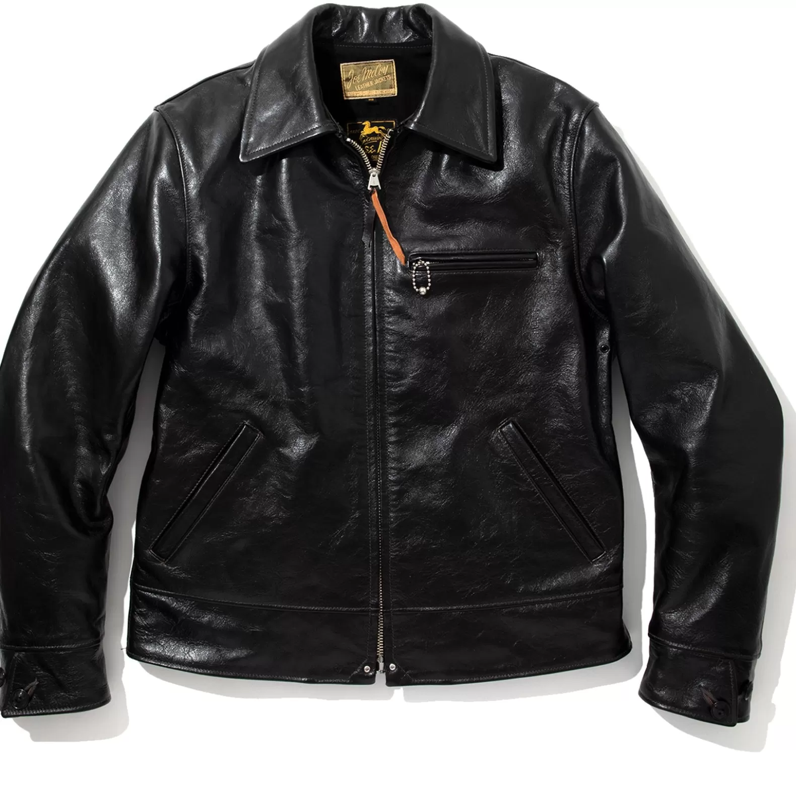 Leather<The Real McCoy's 30s LEATHER SPORTS JACKET / NELSON Black