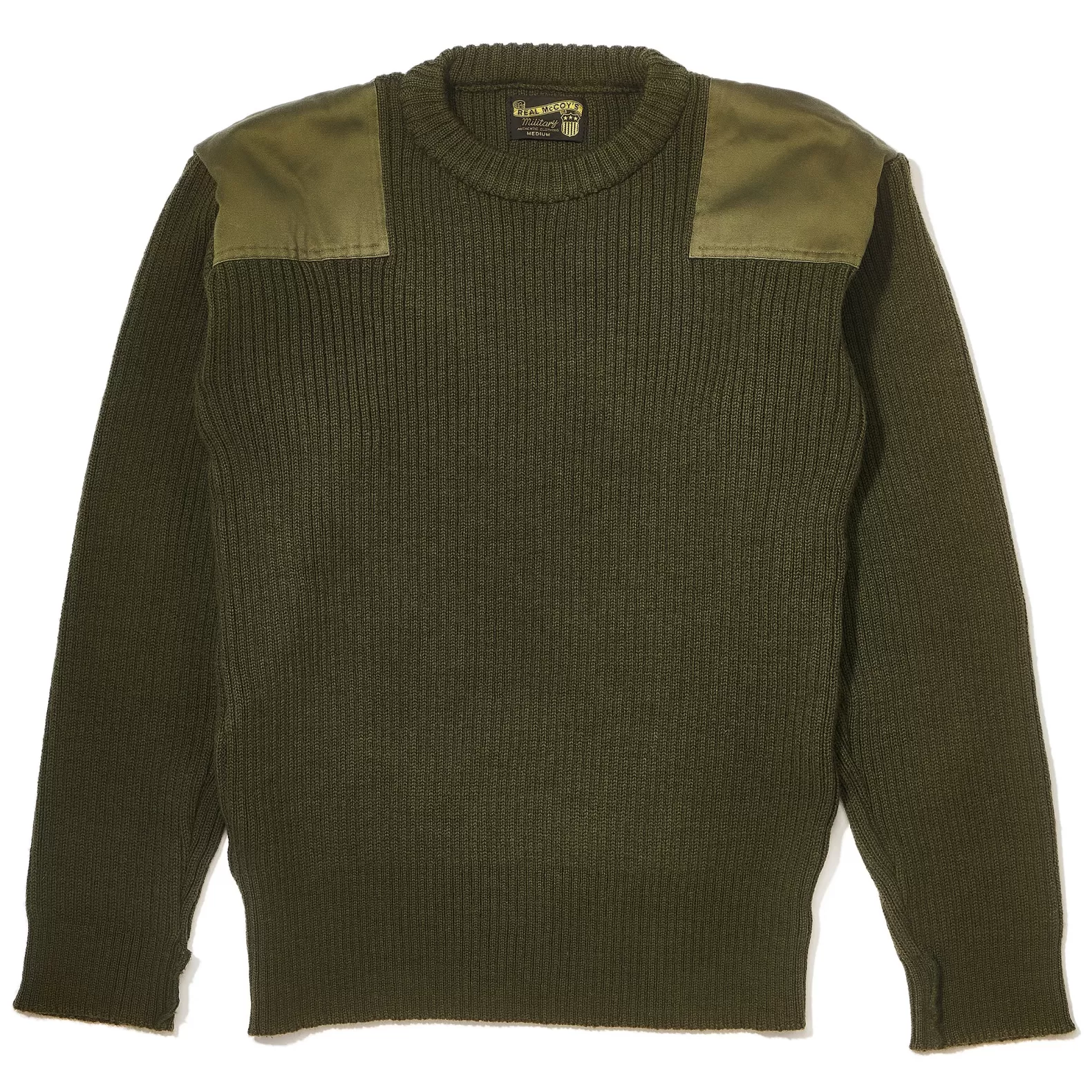 Knitwear<The Real McCoy's SWEATER, SERVICE WOOL OLIVE