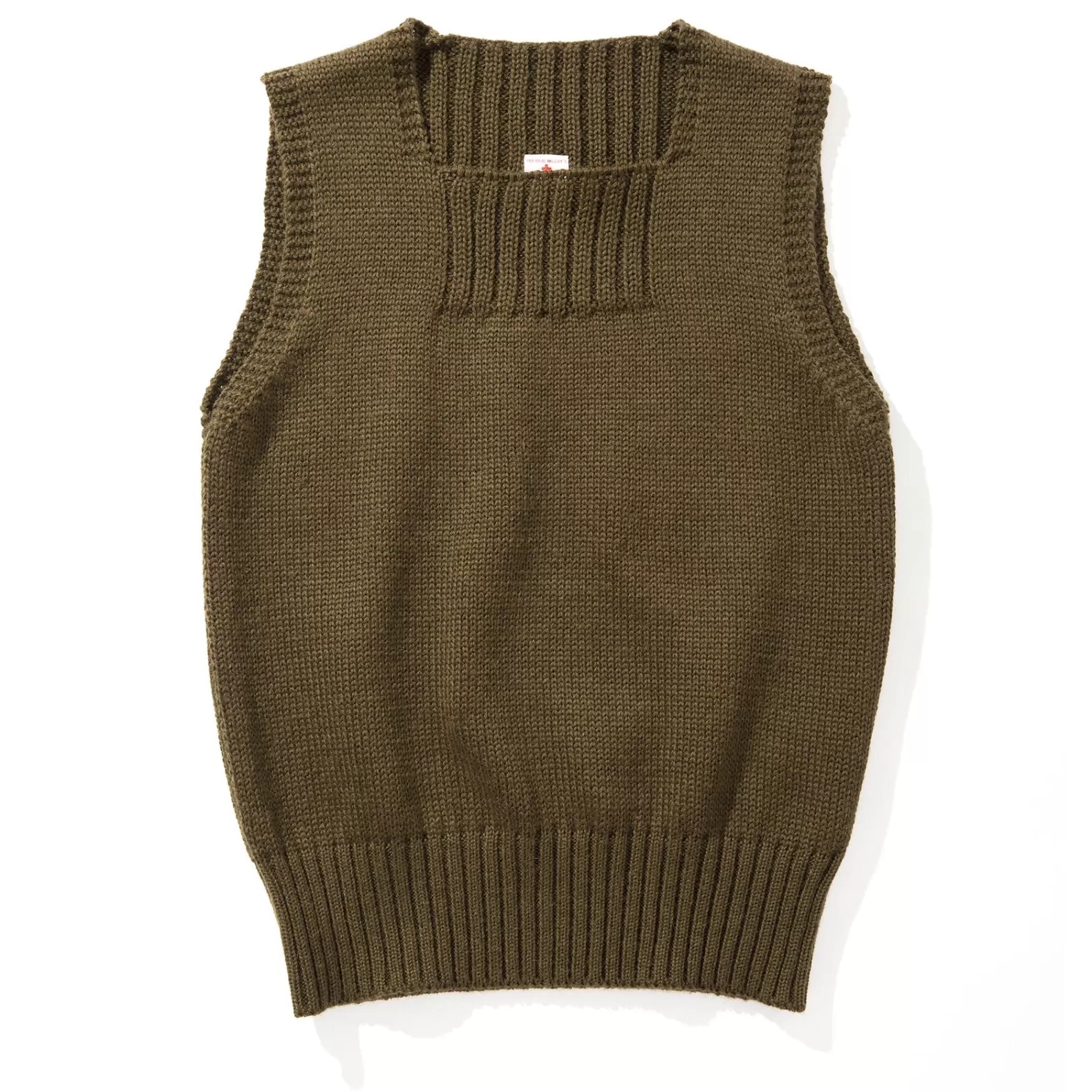 Knitwear<The Real McCoy's SWEATER, SLEEVELESS OLIVE