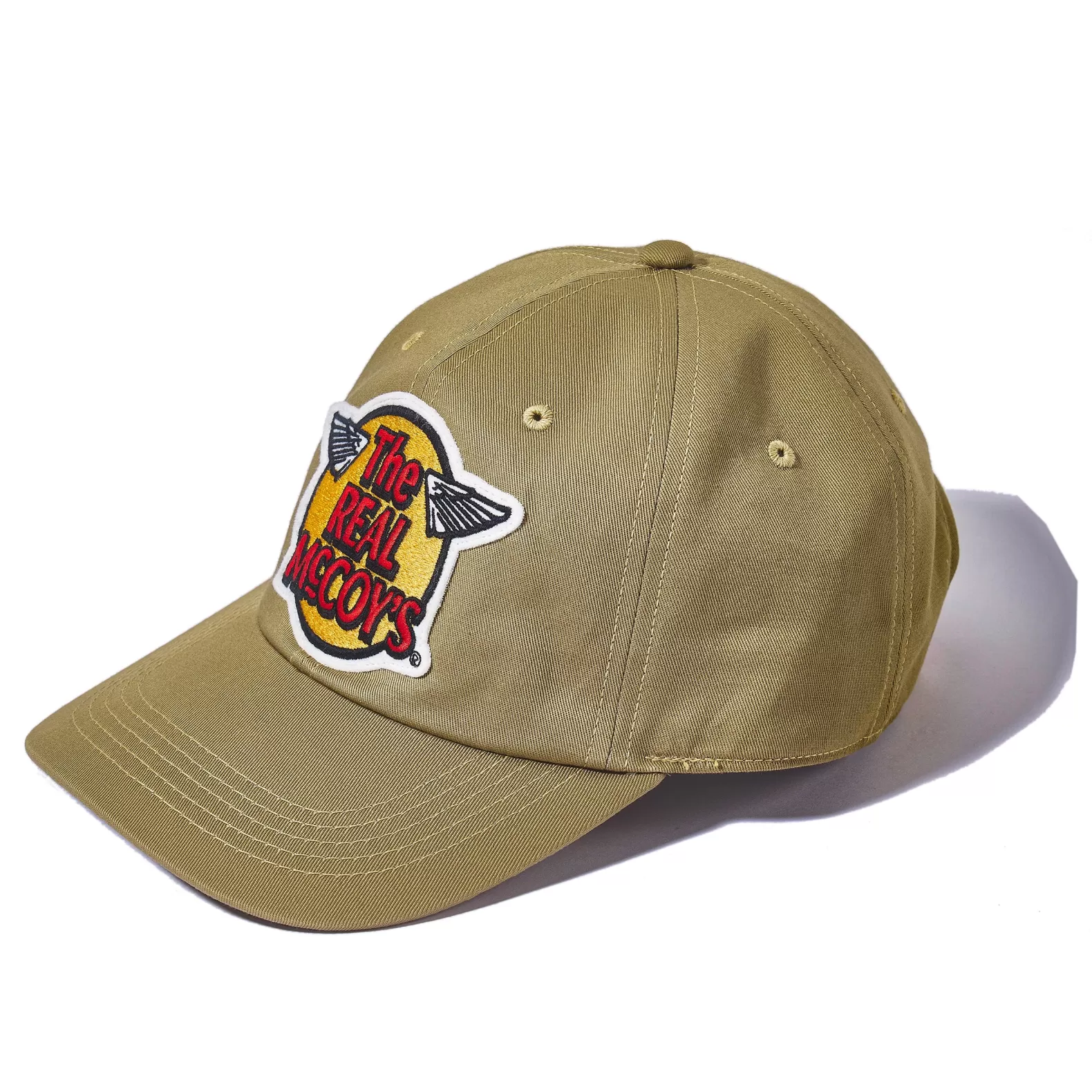 Hats<The Real McCoy's LOGO BASEBALL CAP KHAKI