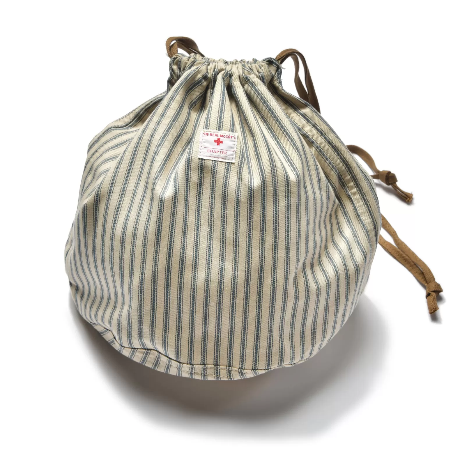 Bags<The Real McCoy's TICKING STRIPE POUCH BAG ECRU