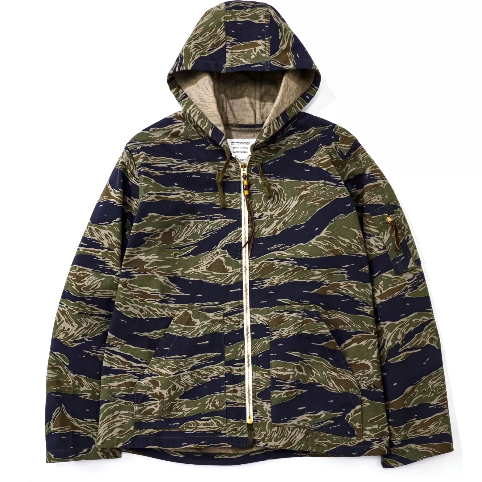 Military<The Real McCoy's TIGER CAMOUFLAGE PARKA / TADPOLE GREEN