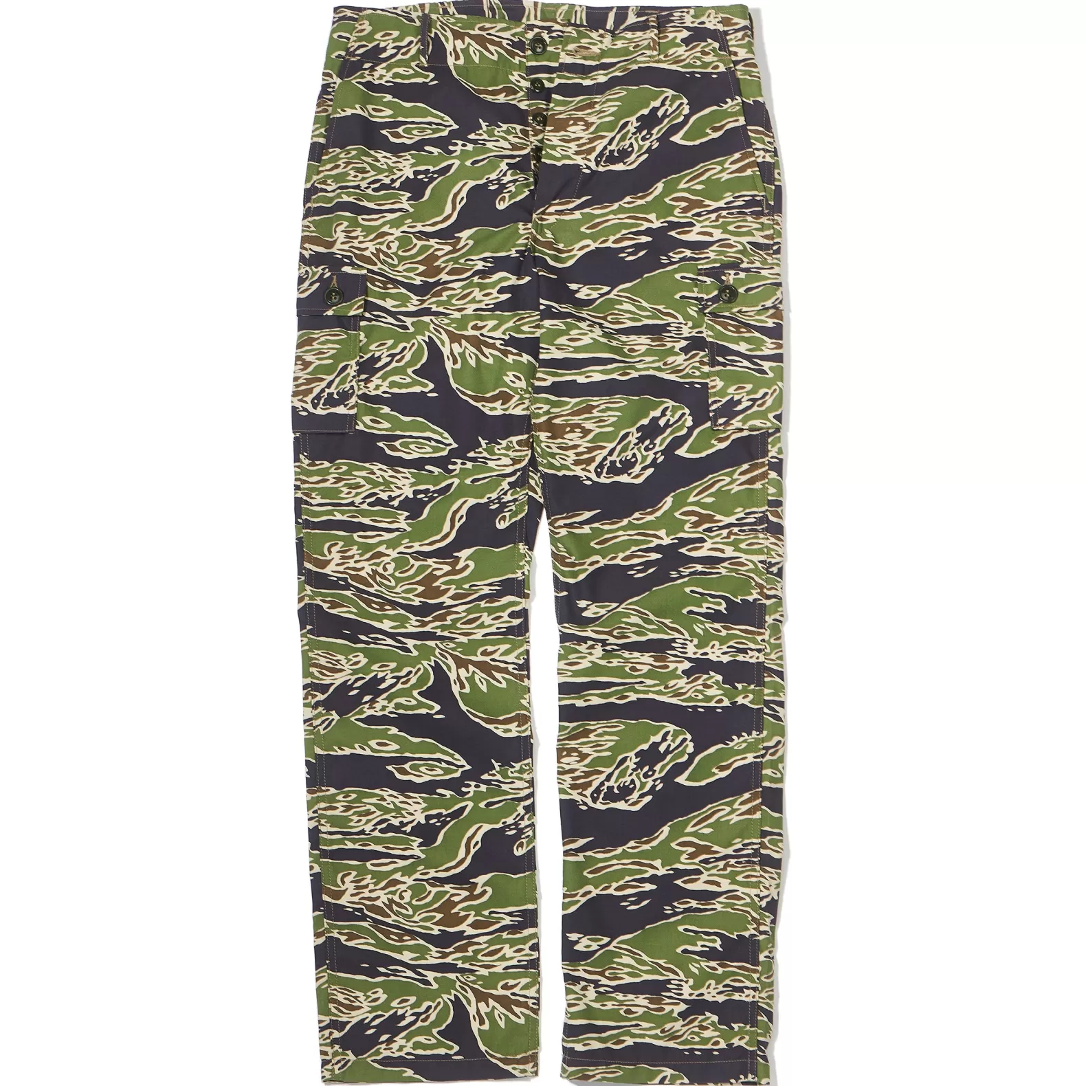 Pants<The Real McCoy's TIGER CAMOUFLAGE TROUSERS / LATE WAR GREEN