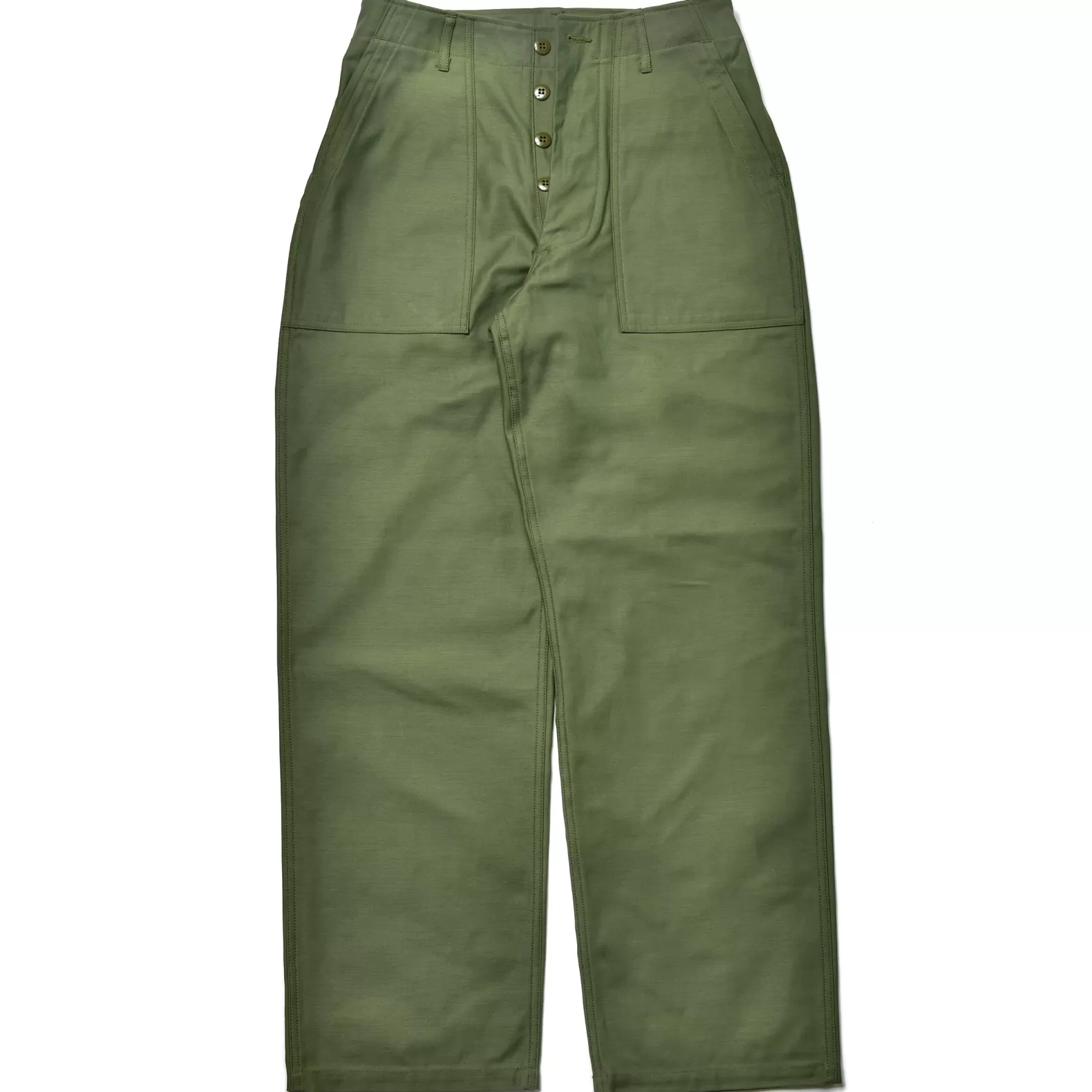 Pants<The Real McCoy's TROUSERS, MEN'S, COTTON SATEEN, OG-107 OLIVE