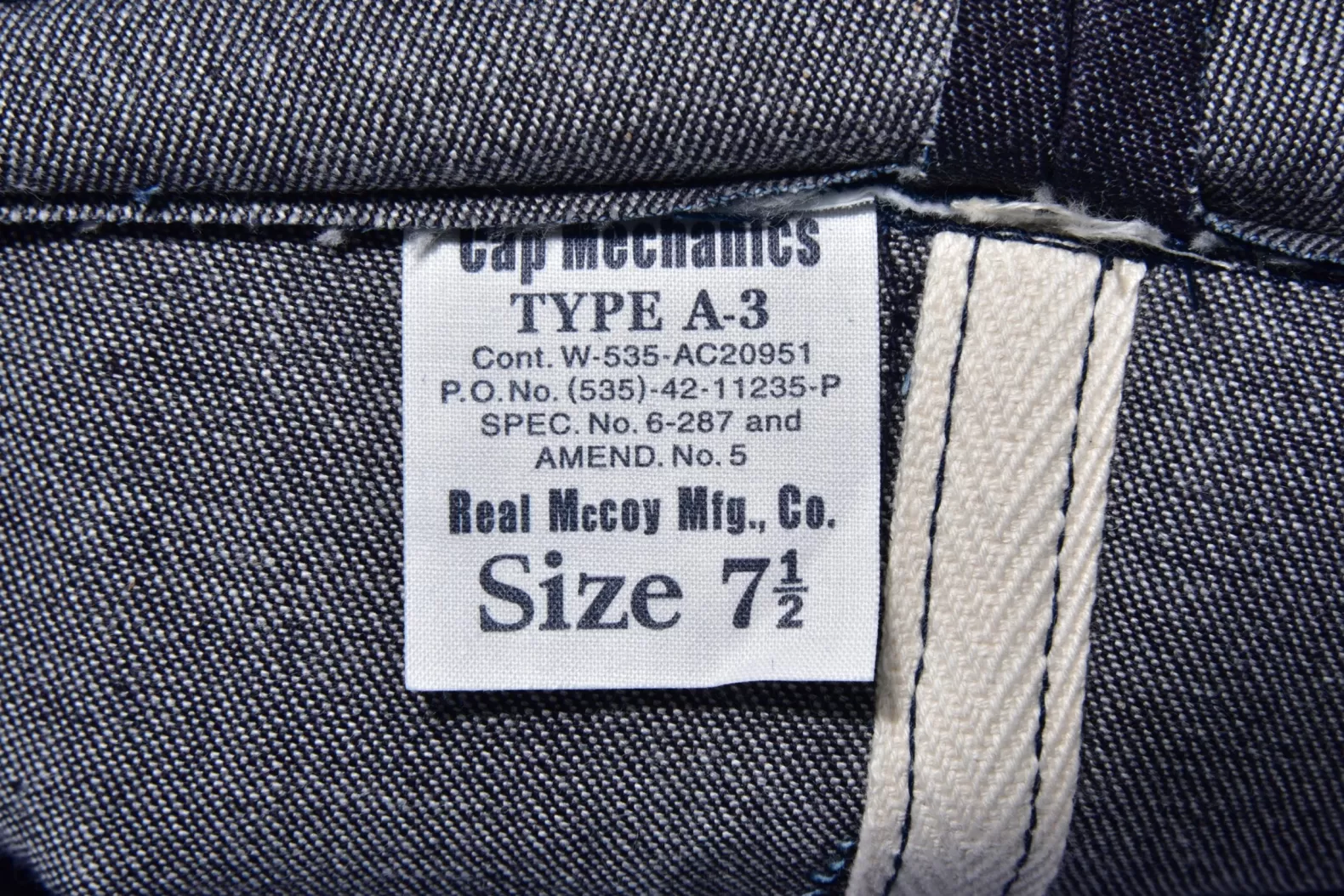 Hats<The Real McCoy's TYPE A-3 CAP / DECAL Navy
