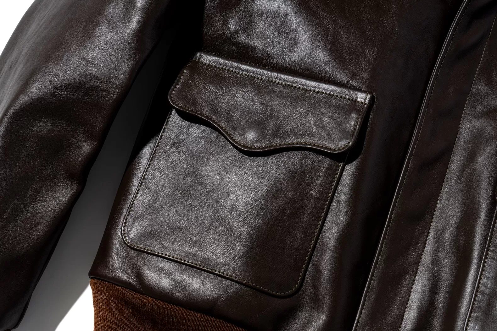 Military | Leather<The Real McCoy's TYPE A-2 ROUGH WEAR CLOTHING CO. SealBrown