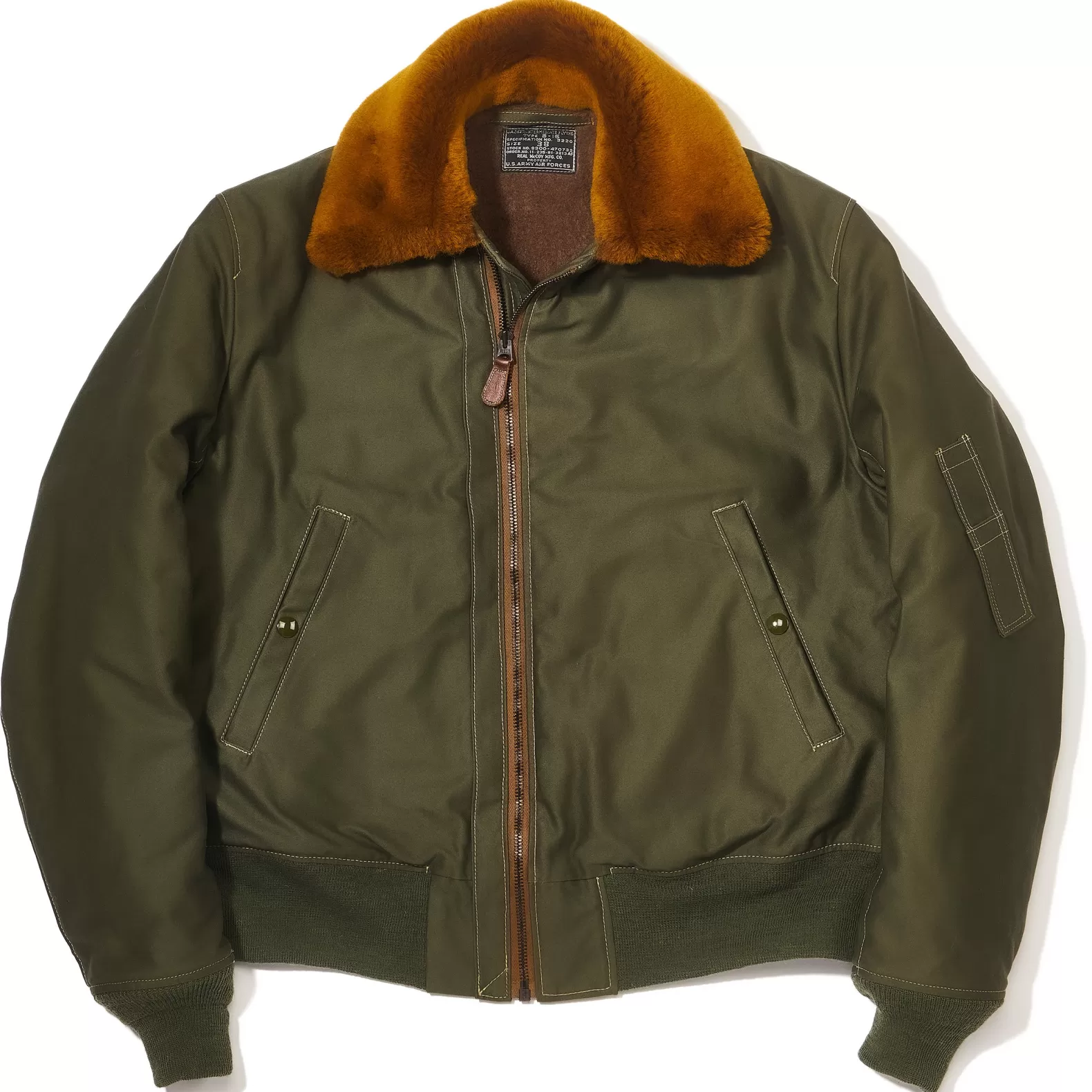 Military<The Real McCoy's TYPE B-15 REAL McCOY MFG. CO. OLIVE