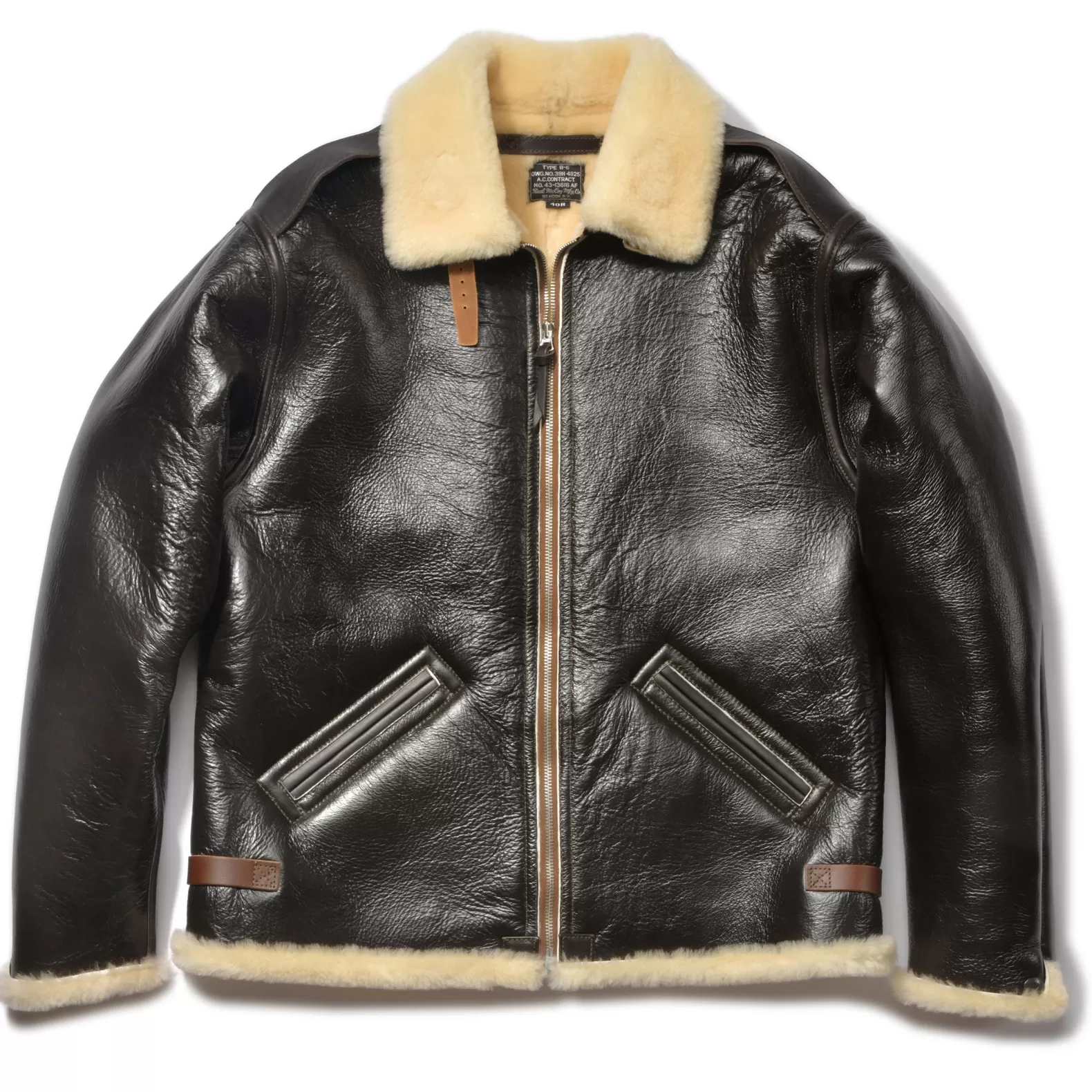 Military | Leather<The Real McCoy's TYPE B-6 REAL McCOY MFG.CO SEALBROWN