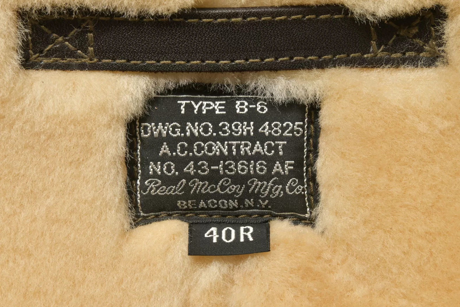 Military | Leather<The Real McCoy's TYPE B-6 REAL McCOY MFG.CO SEALBROWN