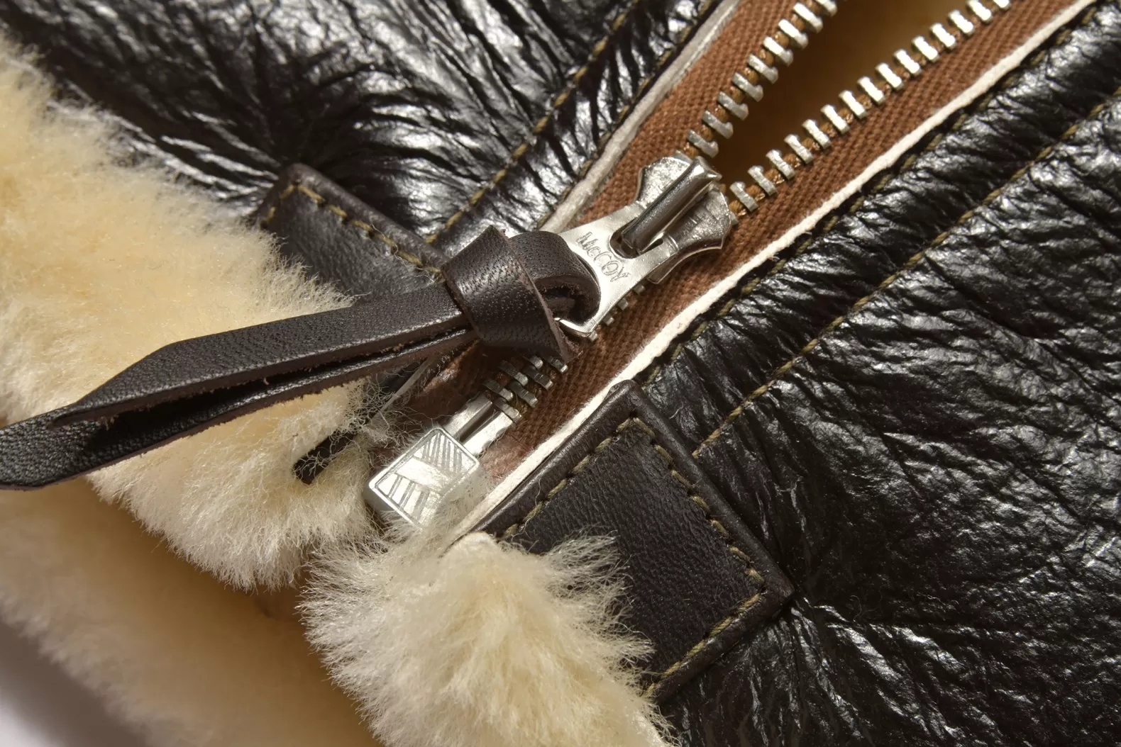 Military | Leather<The Real McCoy's TYPE B-6 REAL McCOY MFG.CO SEALBROWN