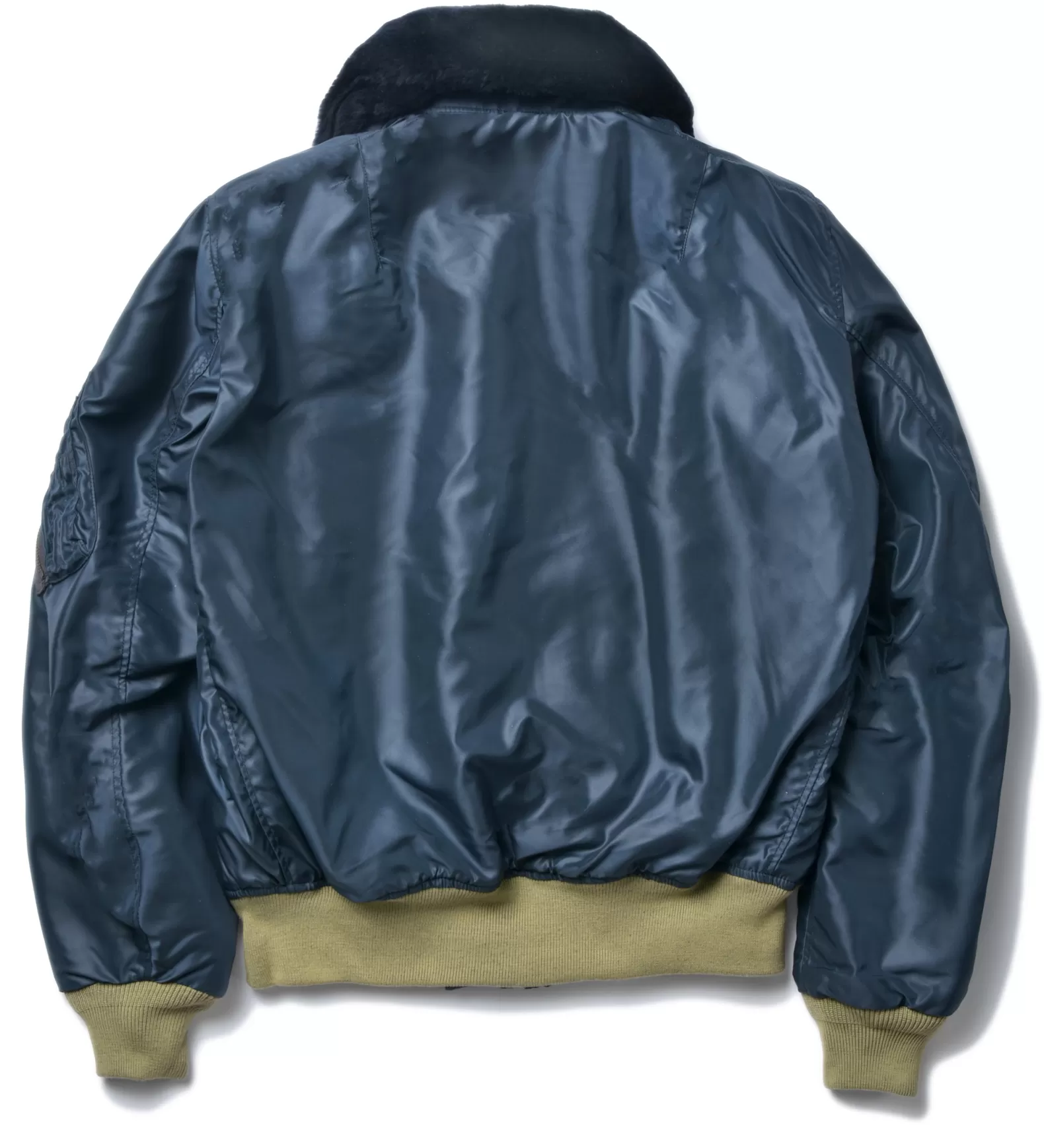 Military<The Real McCoy's TYPE B-15C REAL McCOY MFG. CO. / GREEN RIBBING NAVY