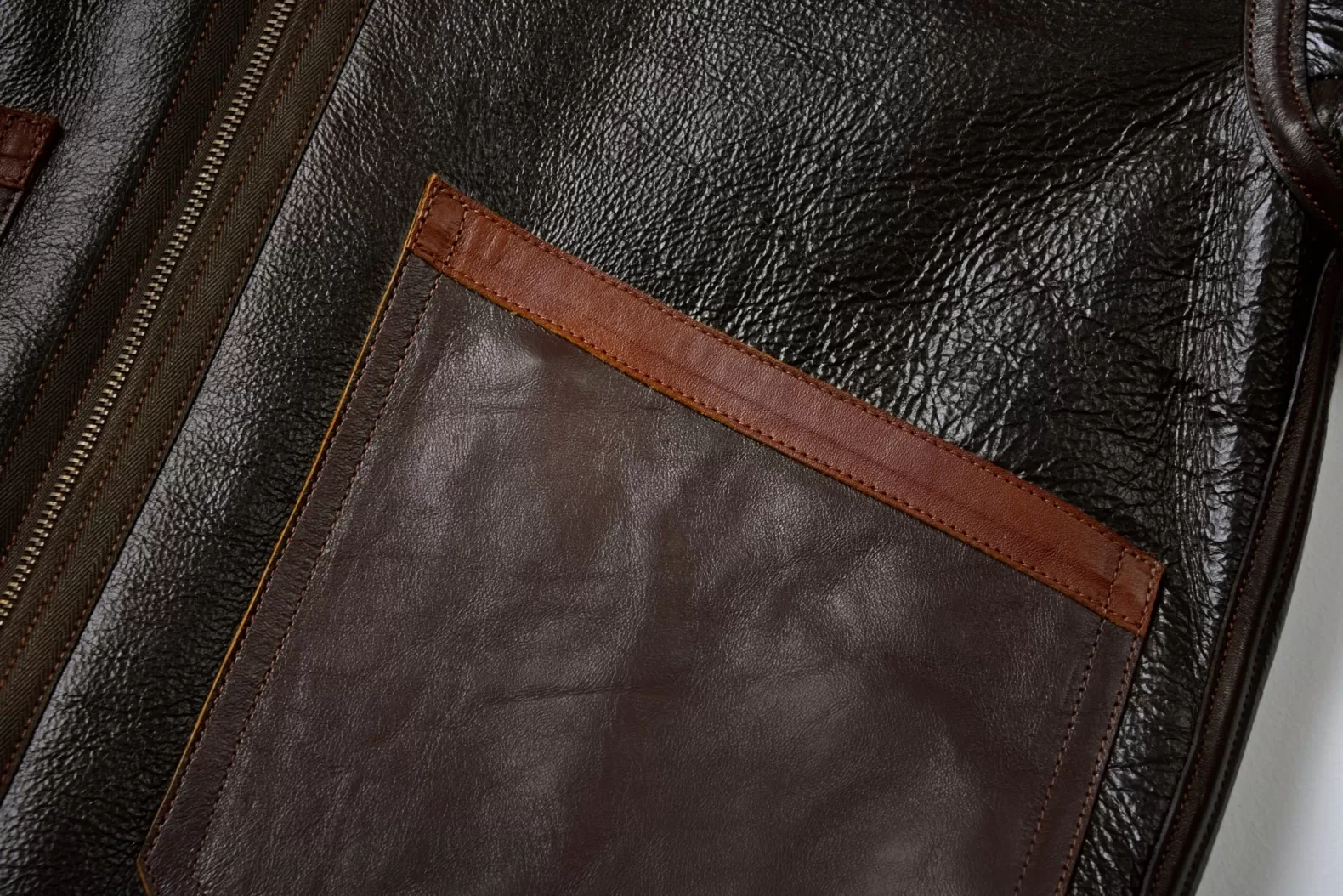 Military | Leather<The Real McCoy's TYPE D-1 / PATCH POCKET MODIFY SEALnBROWN