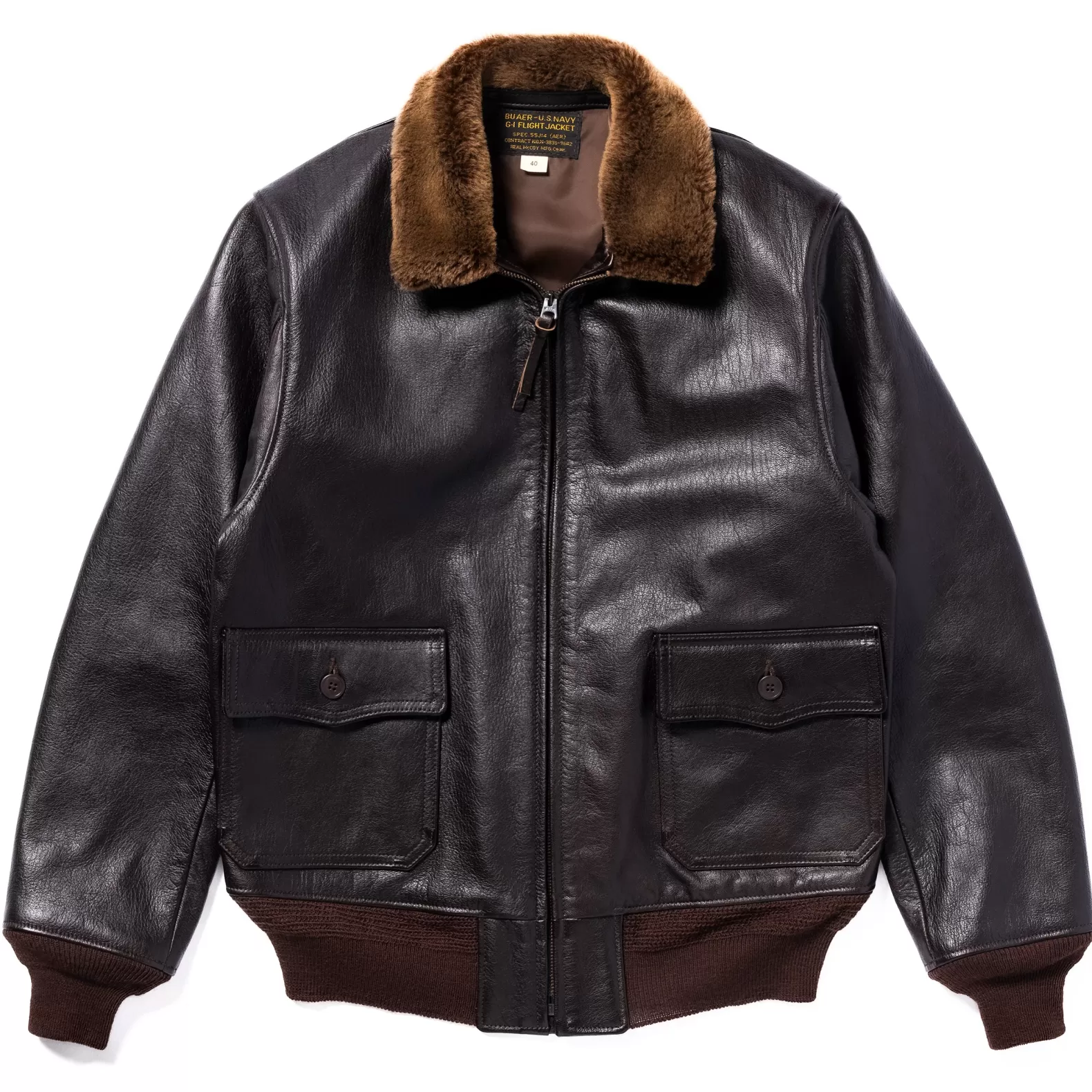 Military | Leather<The Real McCoy's TYPE G-1 REAL McCOY MFG. CO. / 55J14 BROWN