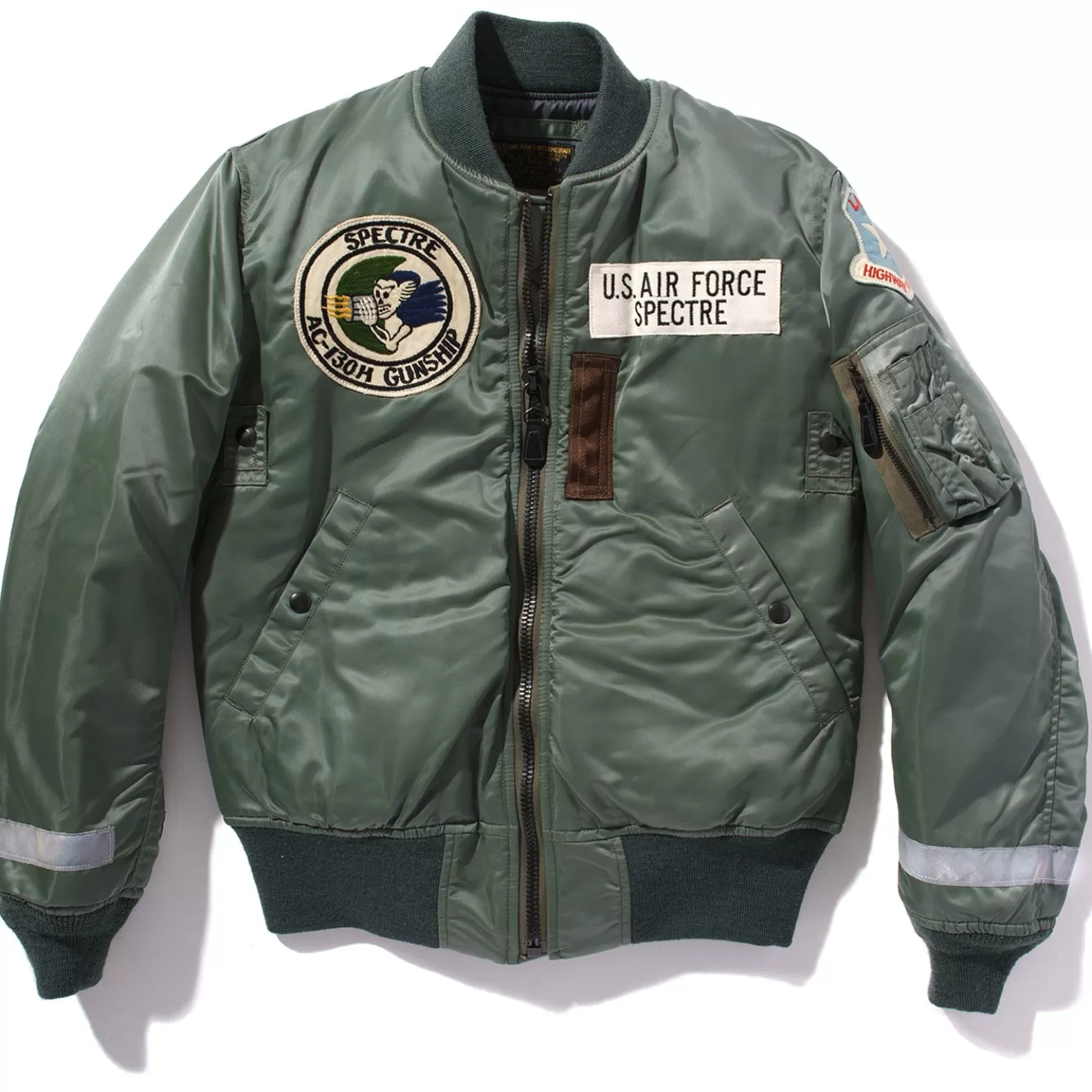 Military<The Real McCoy's TYPE MA-1 / LAOSIAN HIGHWAY PATROL Olive