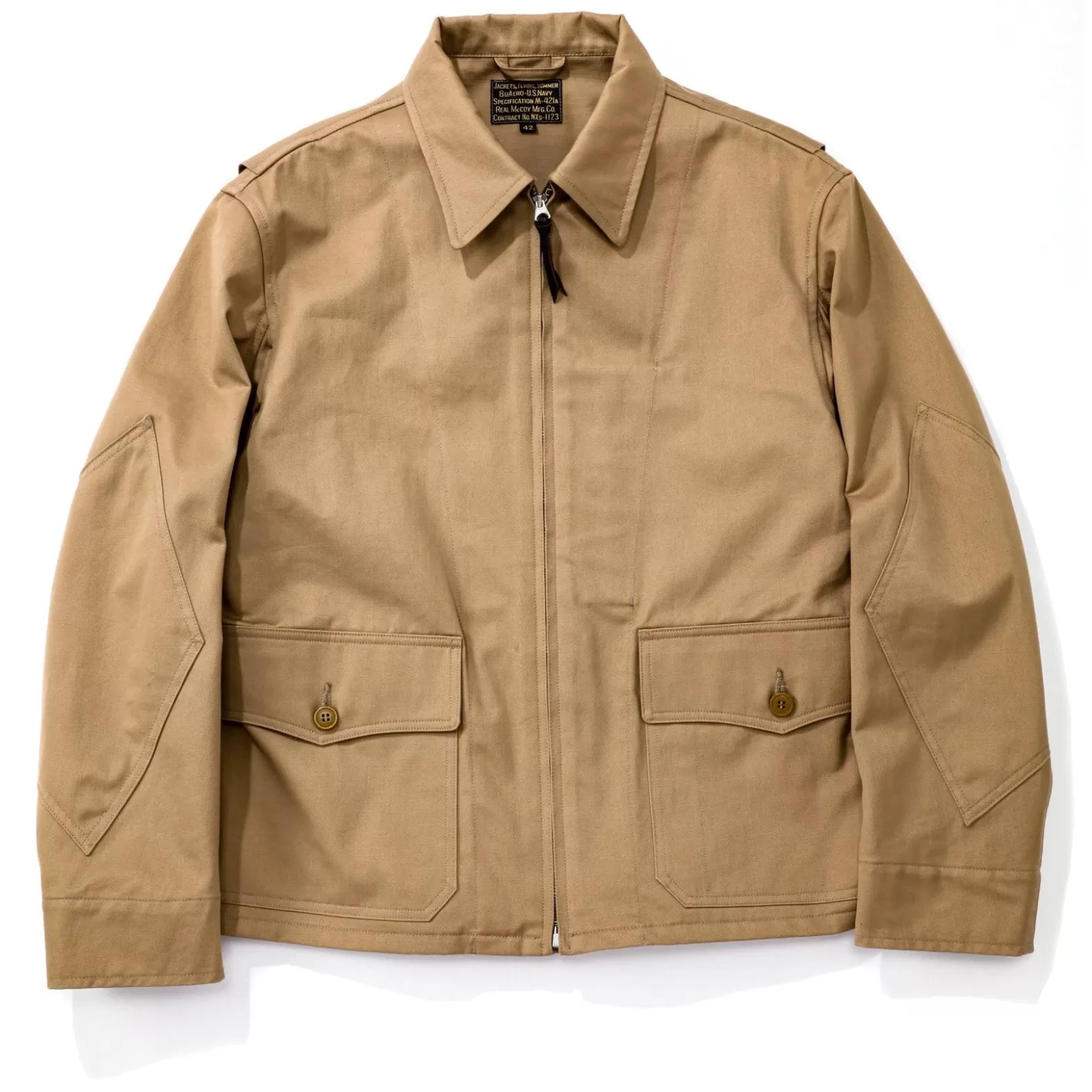 Military<The Real McCoy's TYPE M-421A REAL MCCOY MFG. CO. TAN
