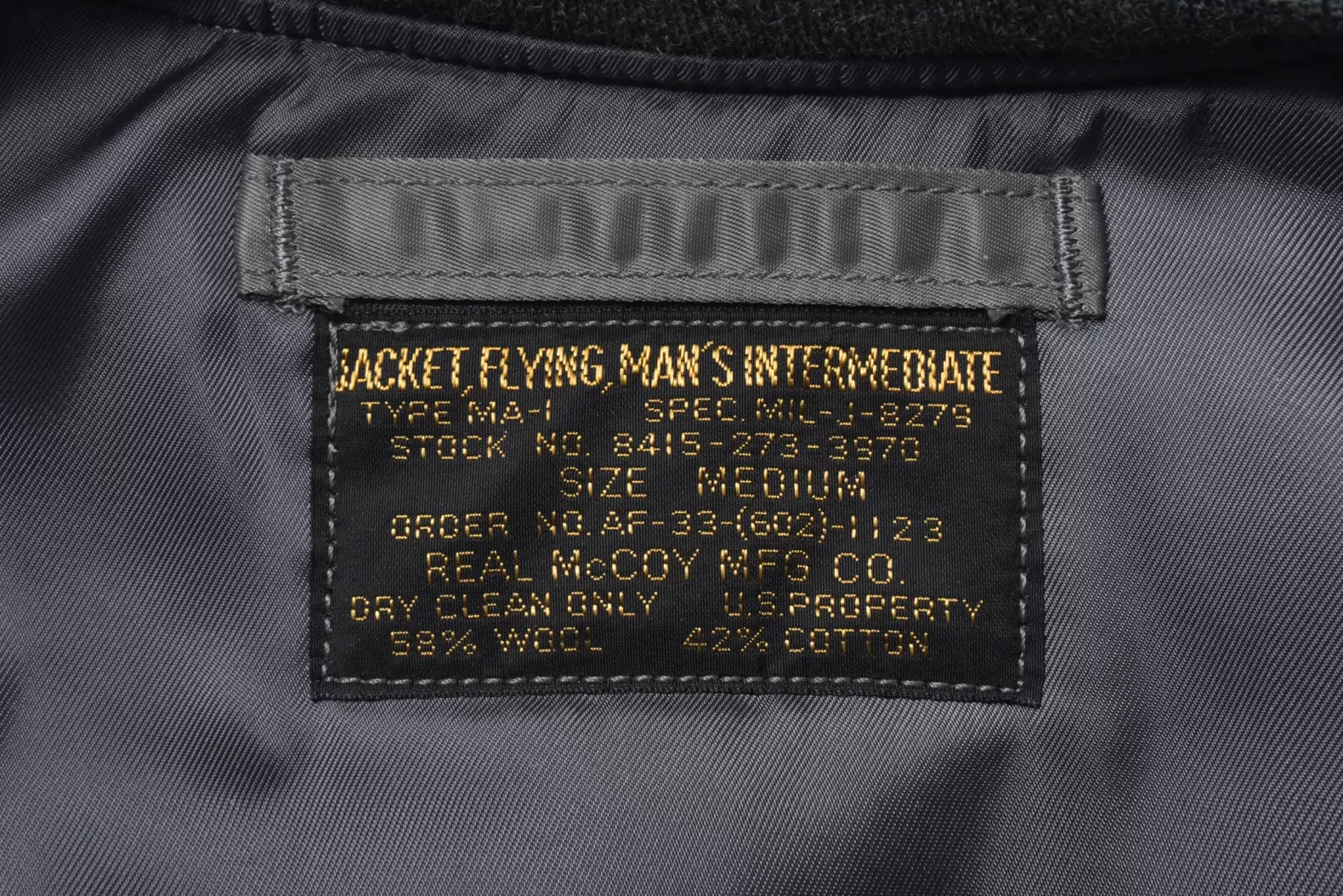 Military<The Real McCoy's TYPE MA-1 REAL McCOY MFG. CO. / DECAL SAGEGREEN