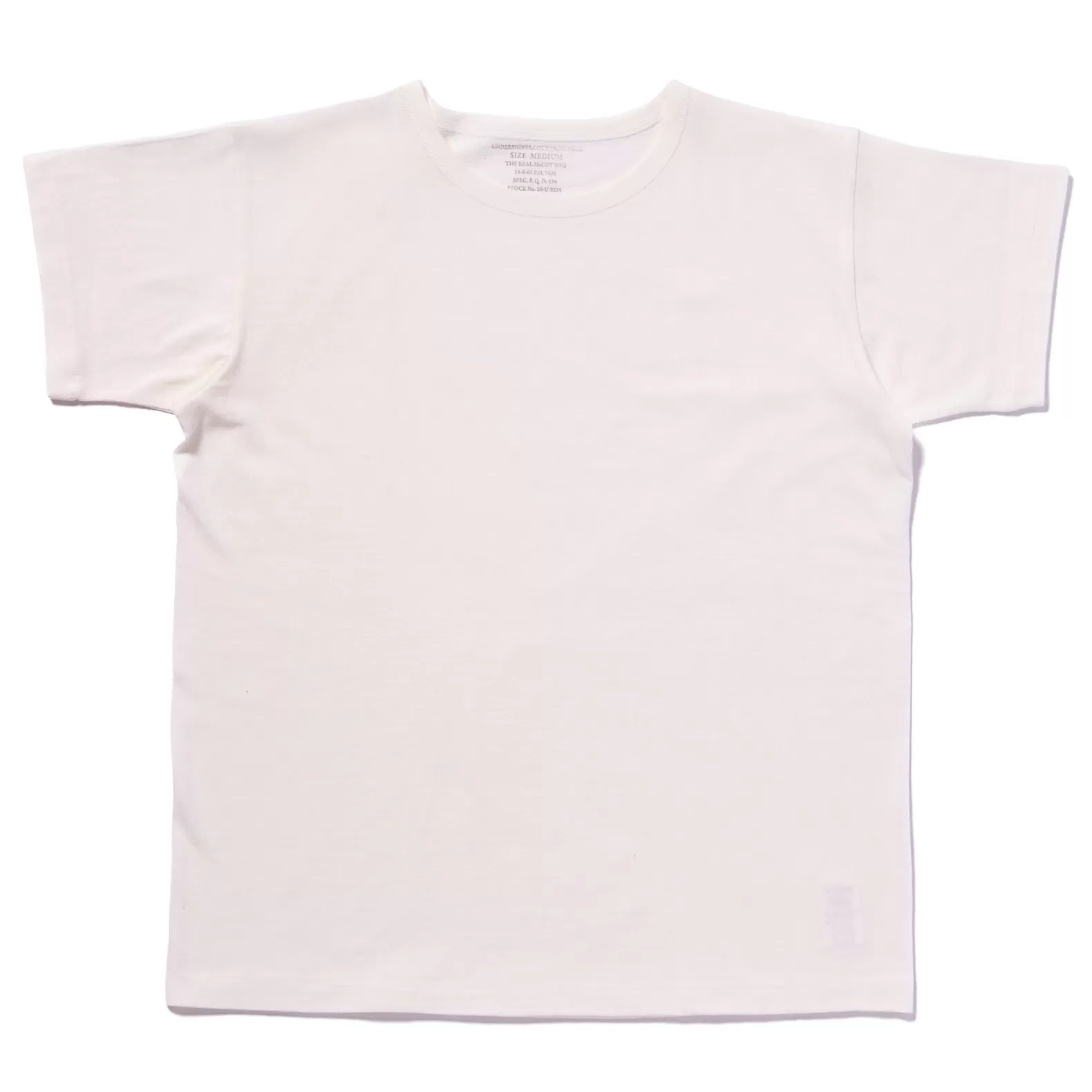 T-shirts<The Real McCoy's UNDERSHIRT, COTTON, SUMMER WHITE