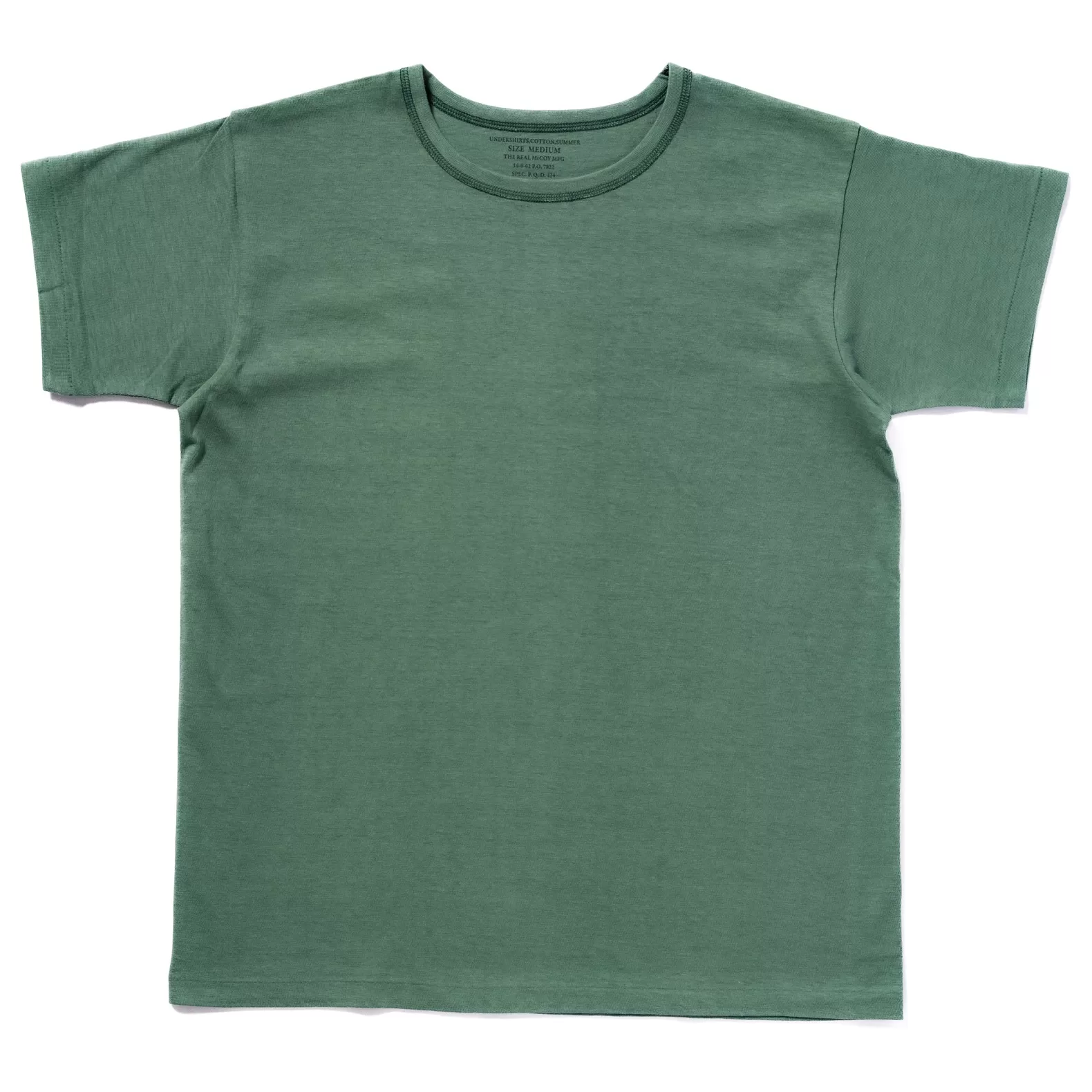 T-shirts<The Real McCoy's UNDERSHIRT, COTTON, SUMMER GREEN