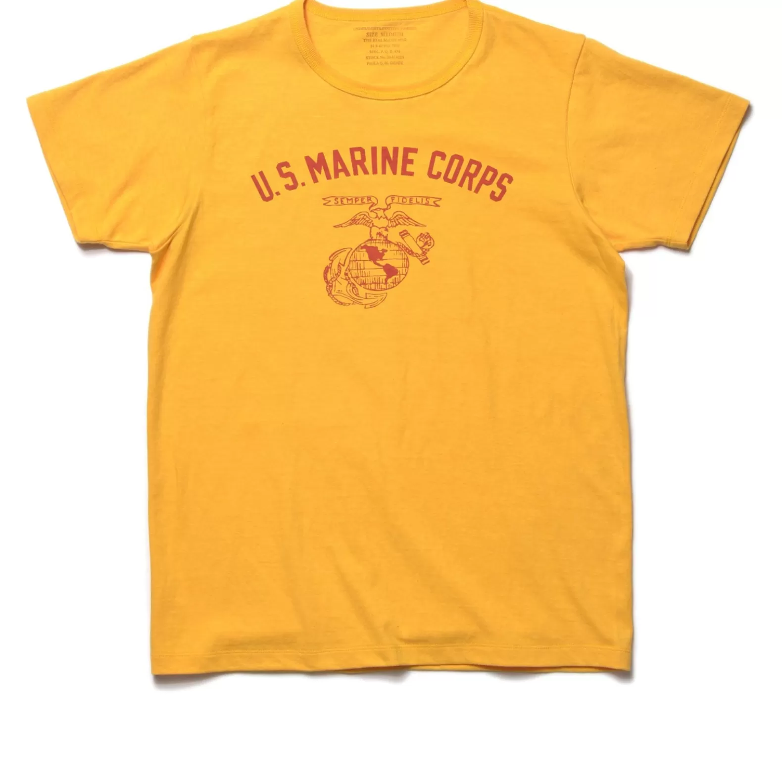 T-shirts<The Real McCoy's UNDERSHIRT, COTTON, SUMMER / U.S. MARINE YELLOW