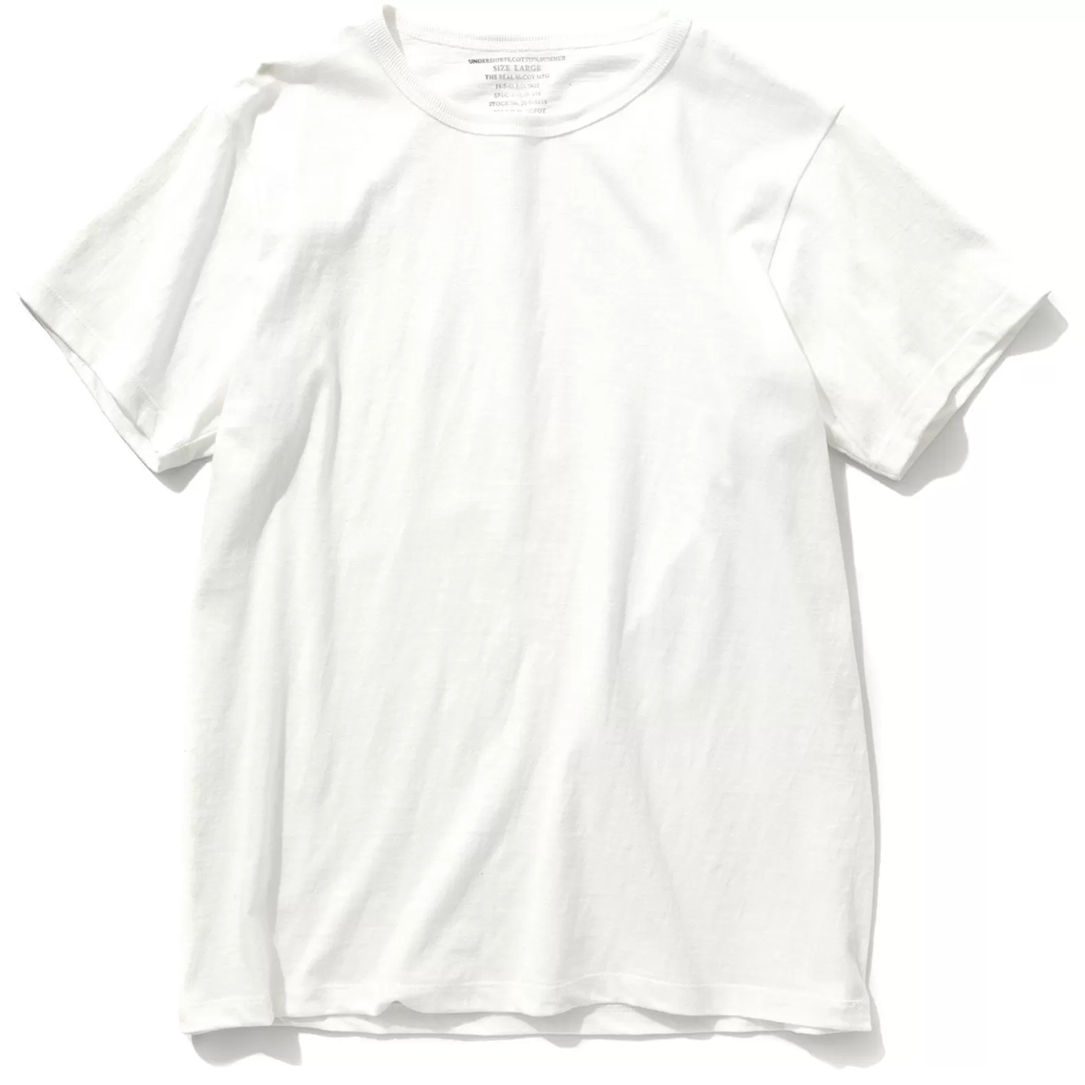 T-shirts<The Real McCoy's UNDERSHIRTS, COTTON, SUMMER White