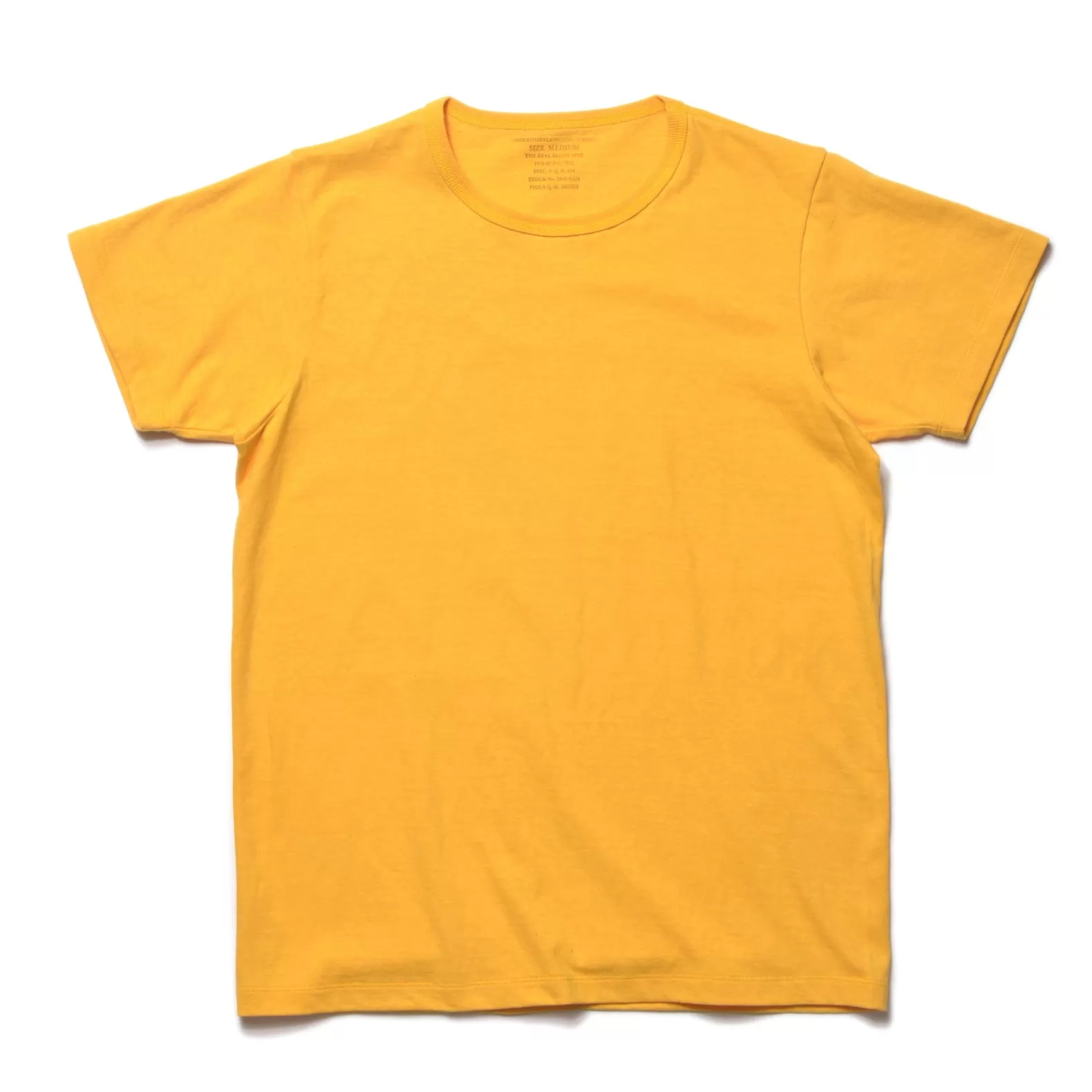 T-shirts<The Real McCoy's UNDERSHIRTS, COTTON, SUMMER YELLOW